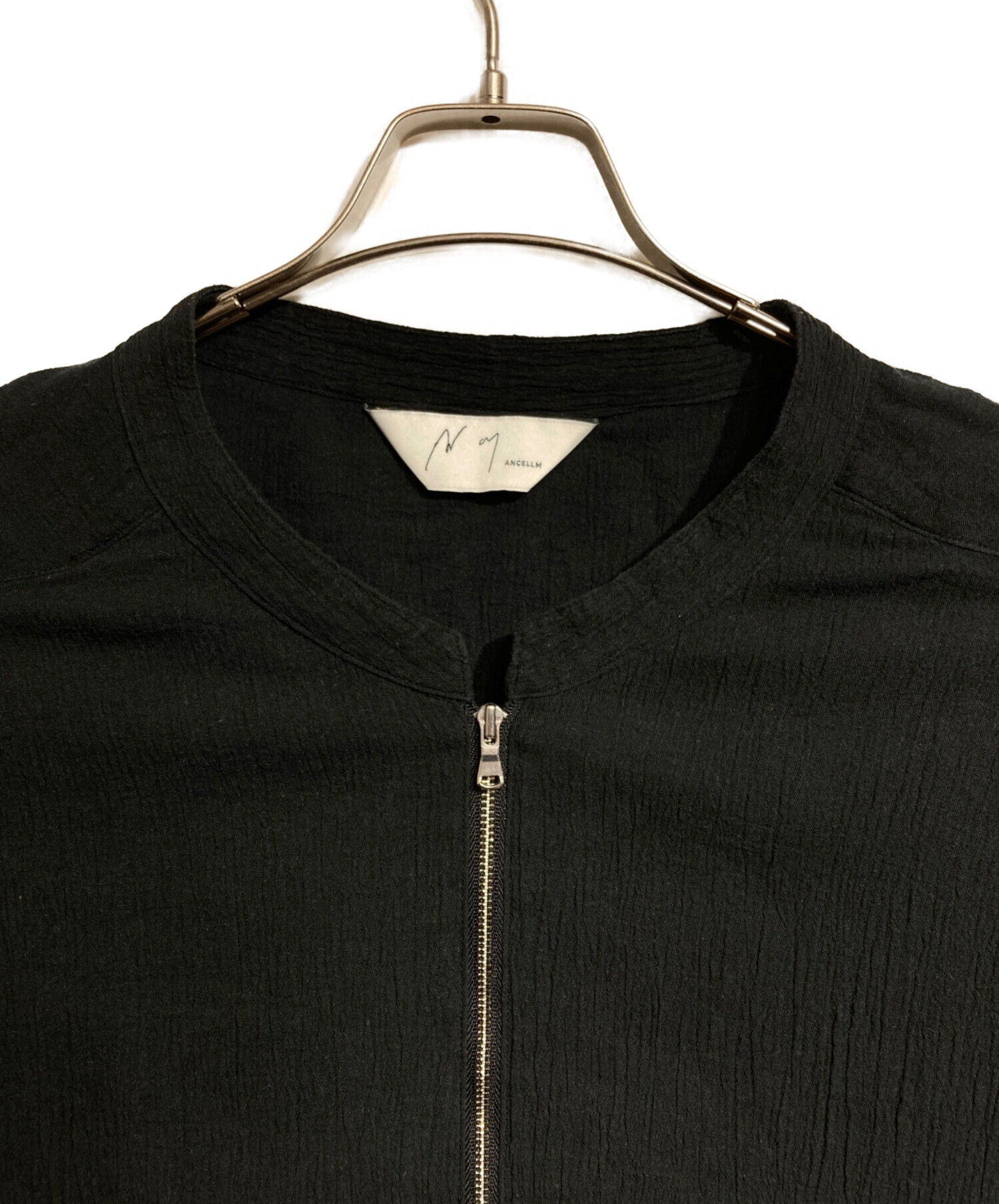 中古・古着通販】ANCELLM (アンセルム) ハーフジップシャツ/CREPE HALF