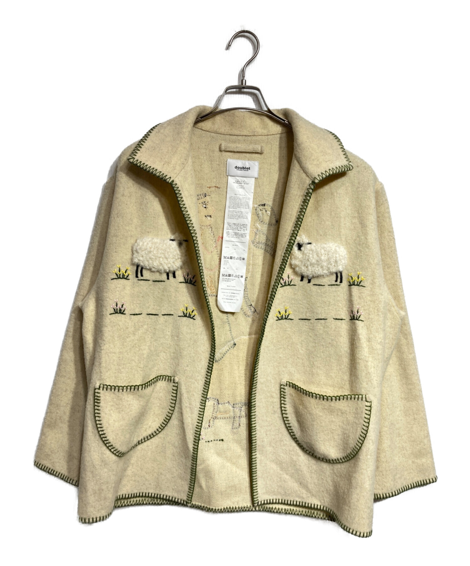 中古・古着通販】doublet (ダブレット) SURFOLK WOOL ENBROIDERY 