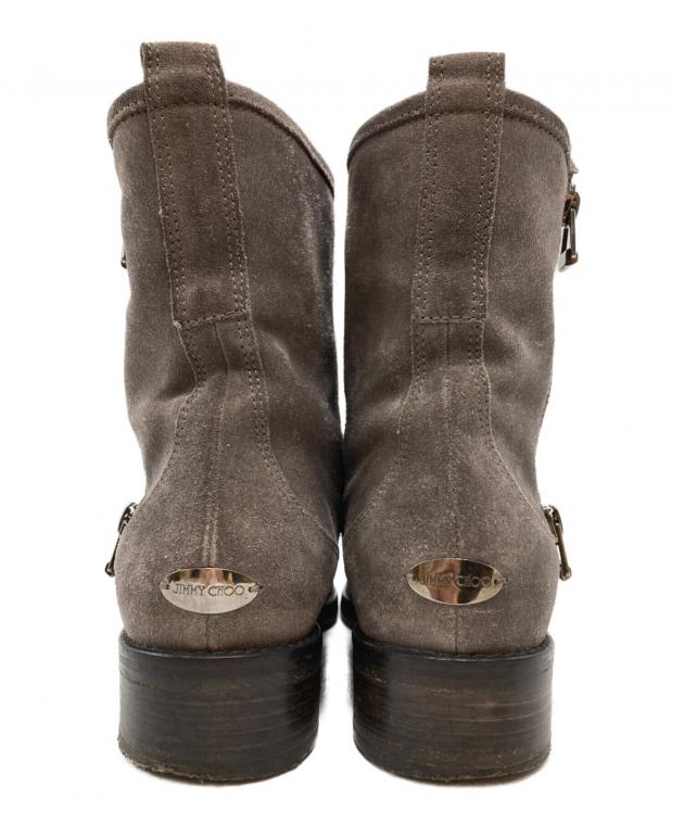 中古・古着通販】JIMMY CHOO (ジミーチュウ) SUEDE W/METAL TOE 