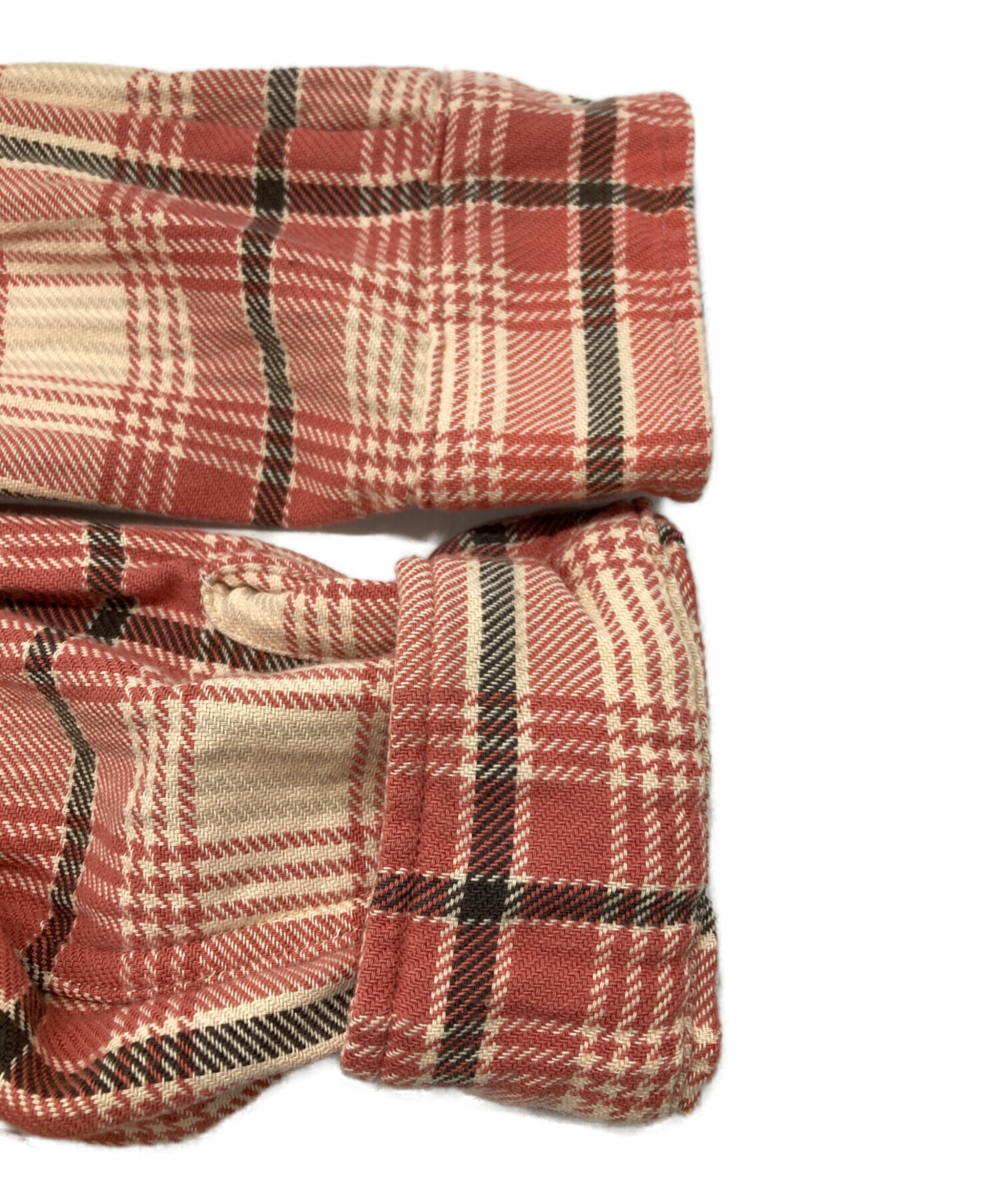 中古・古着通販】RRL (ダブルアールエル) チェックネルオープンカラー