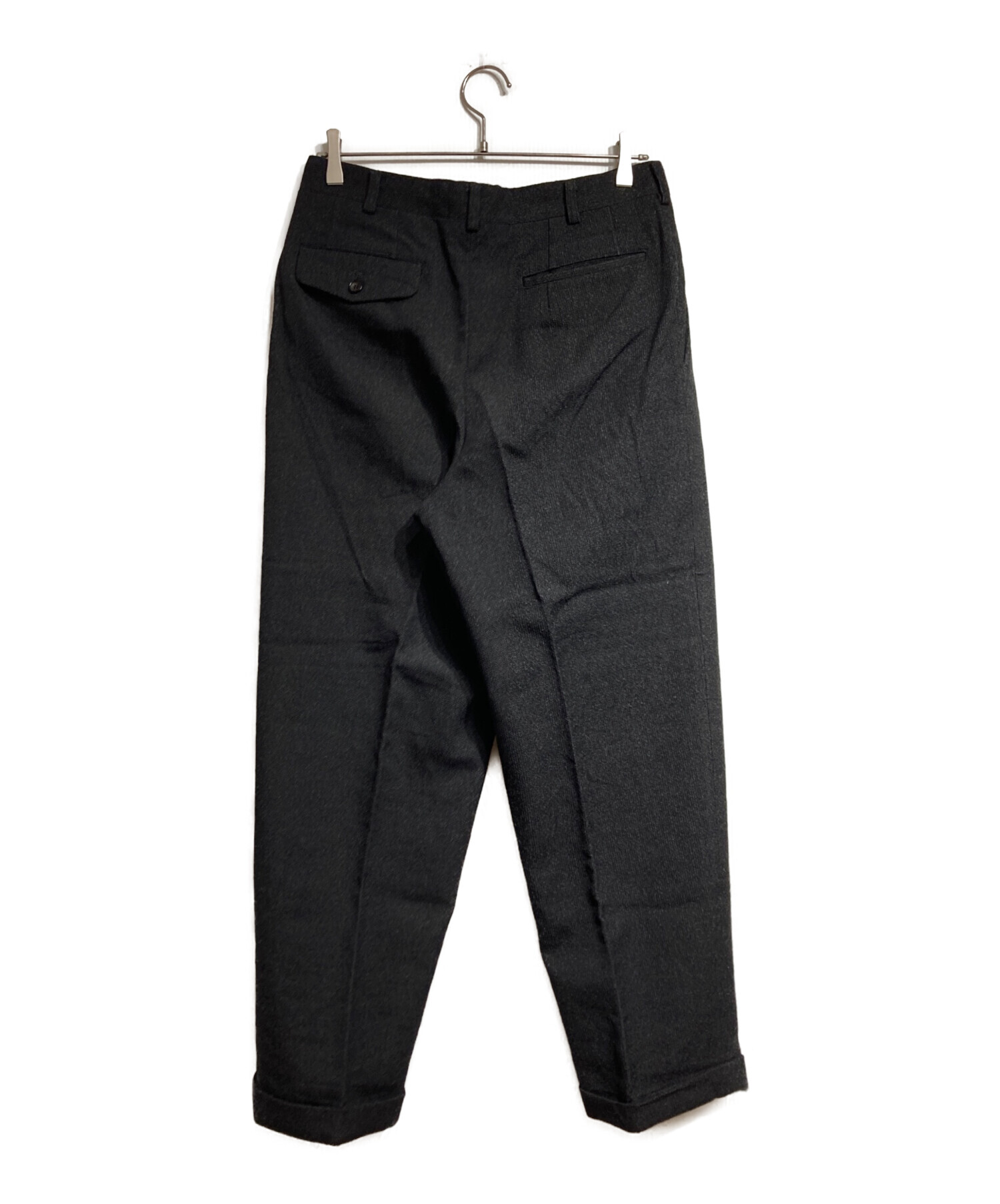 コムデギャルソン ツータック スラックス　M 黒　AD1988 中古・古着通販】COMME des GARCONS HOMME (コムデギャルソン オム) 2