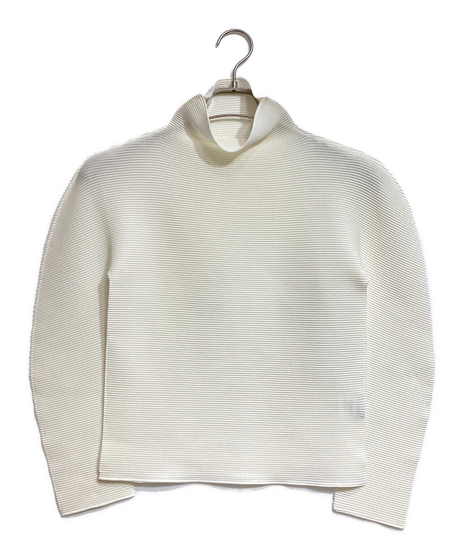 meイッセイミヤケ　白　【タグ無し】 中古・古着通販】me ISSEY MIYAKE (ミーイッセイ ミヤケ) STRETCH