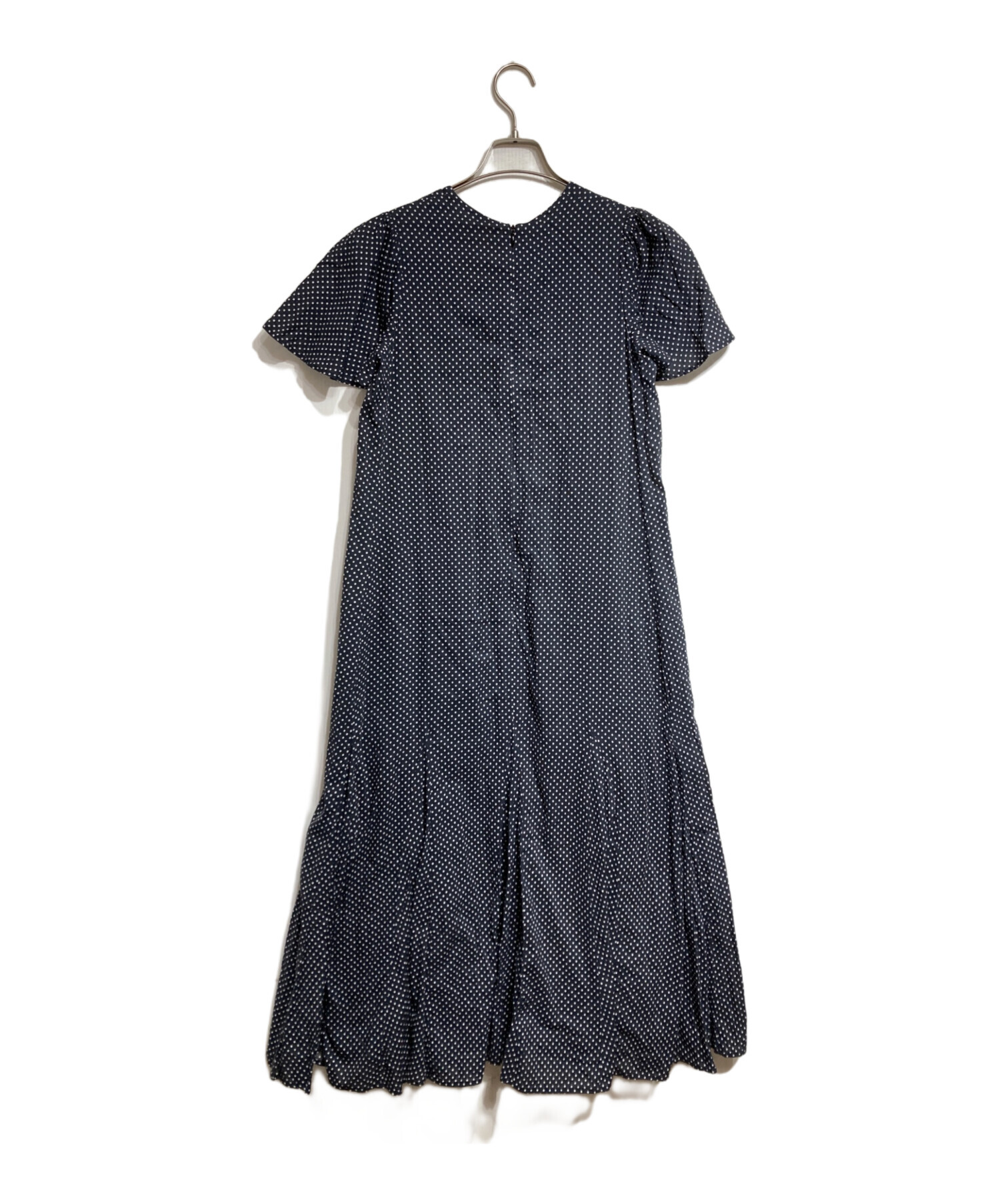 中古・古着通販】MARIHA (マリハ) ドットロングワンピース ブラック
