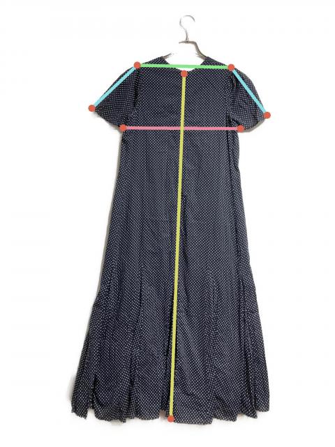 美品MARIHAドット柄 ロングワンピース 中古・古着通販】MARIHA (マリハ) ドットロングワンピース ブラック
