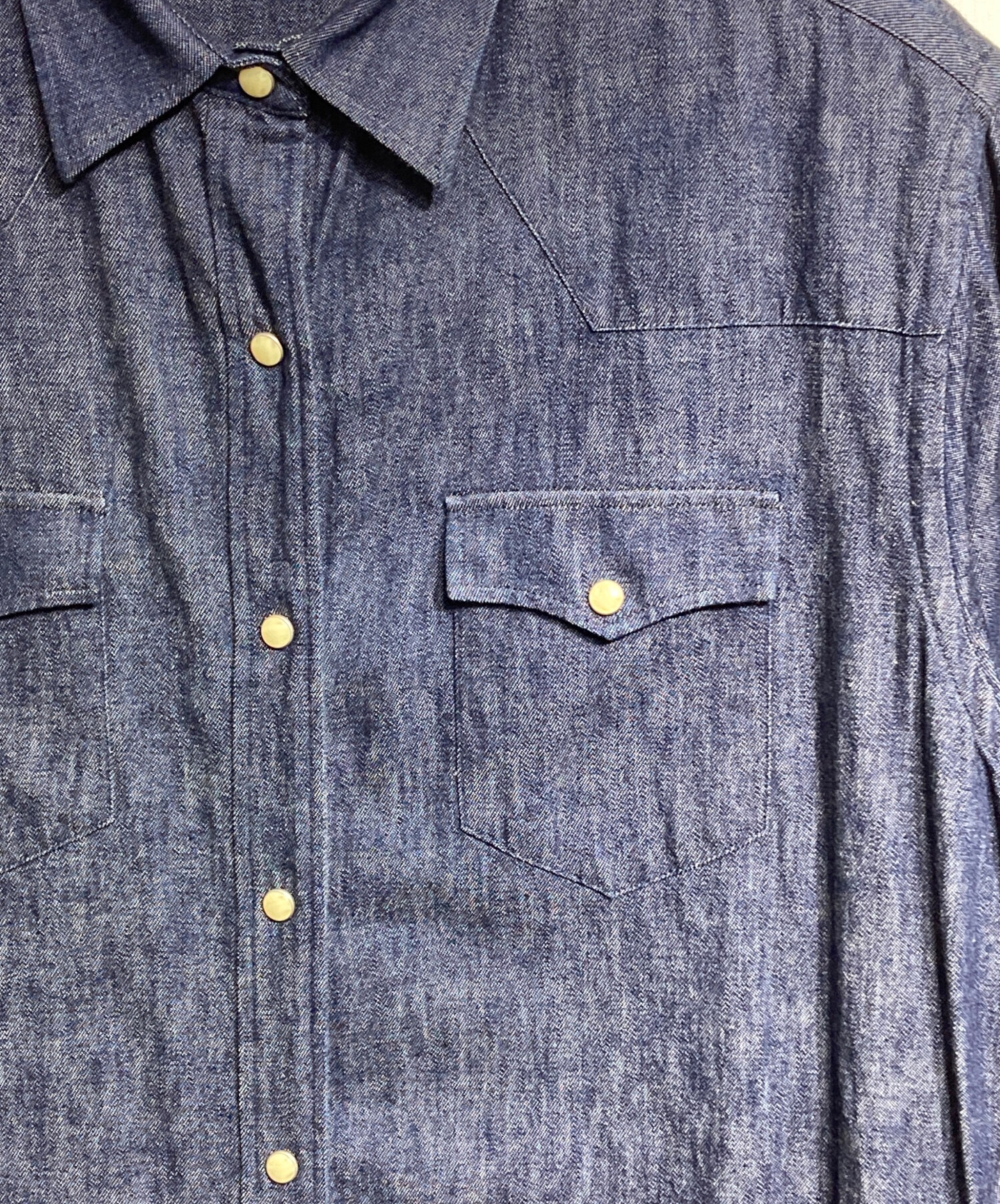 中古・古着通販】maison kitsune (メゾンキツネ) デニムシャツ