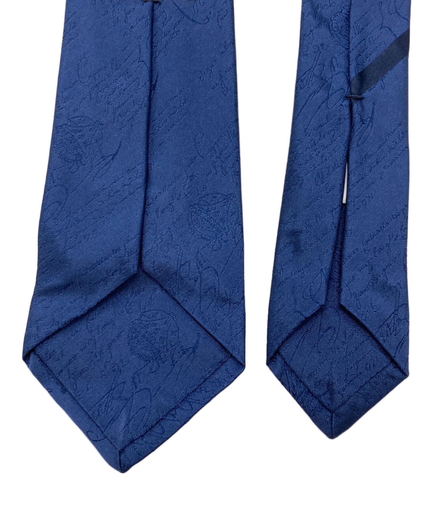 BERLUTI ネイビー シルク ネクタイ 中古・古着通販】Berluti (ベルルッティ) シルクネクタイ/ Silk Tie