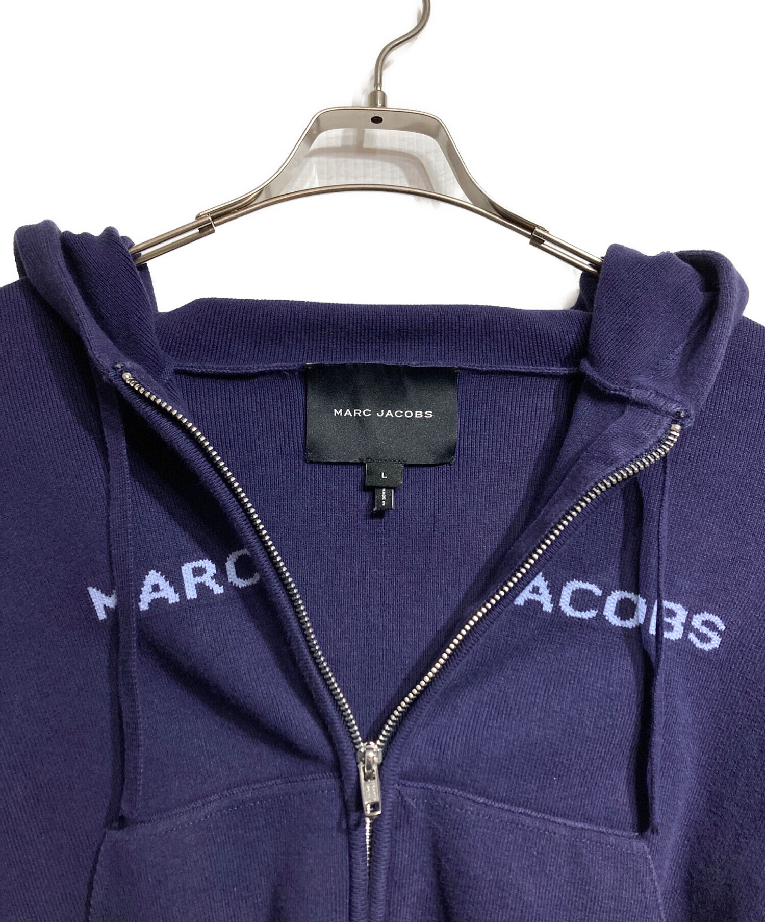 MARC JACOBS ニットパーカー 中古・古着通販】MARC JACOBS (マークジェイコブス) ニットクロップド