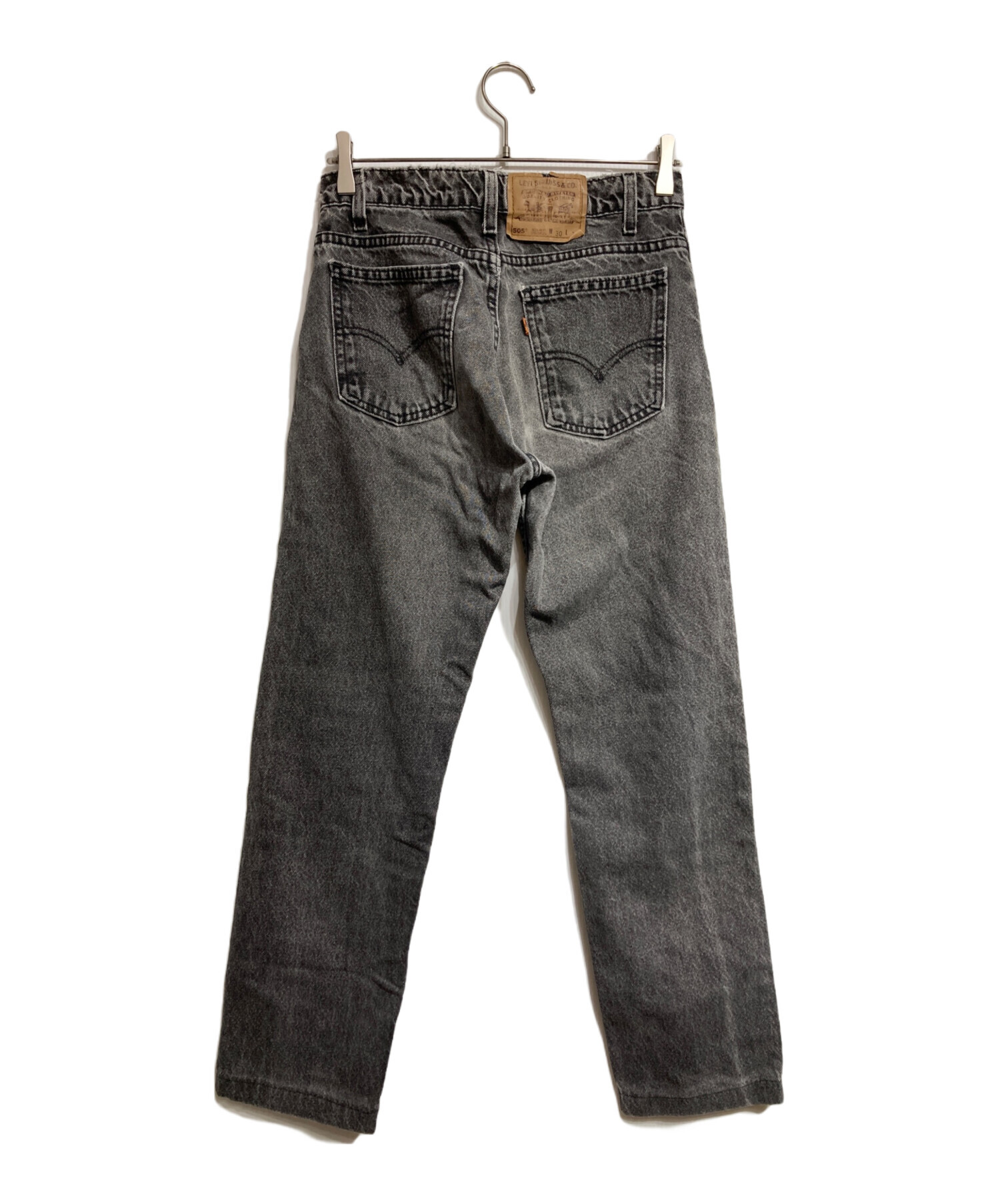 中古・古着通販】LEVI'S (リーバイス) 505先染めデニムパンツ ブラック
