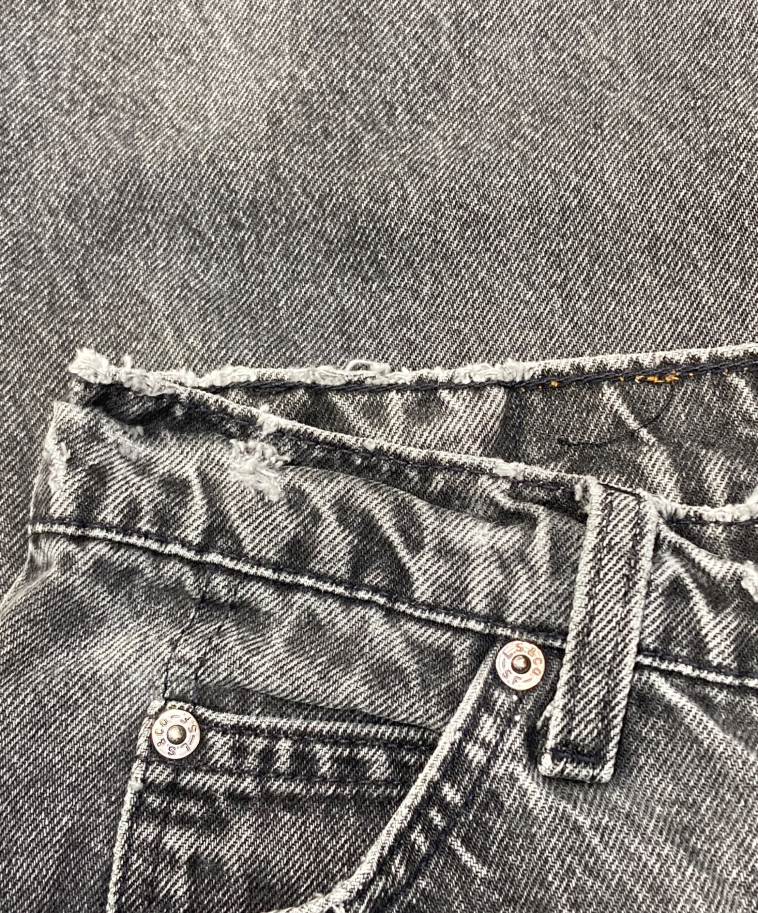 中古・古着通販】LEVI'S (リーバイス) 505先染めデニムパンツ ブラック