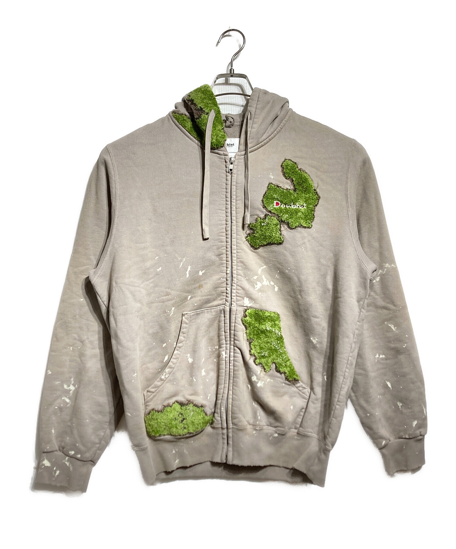 中古・古着通販】doublet (ダブレット) MOSS-GROWN EMBROIDERY HOODIE