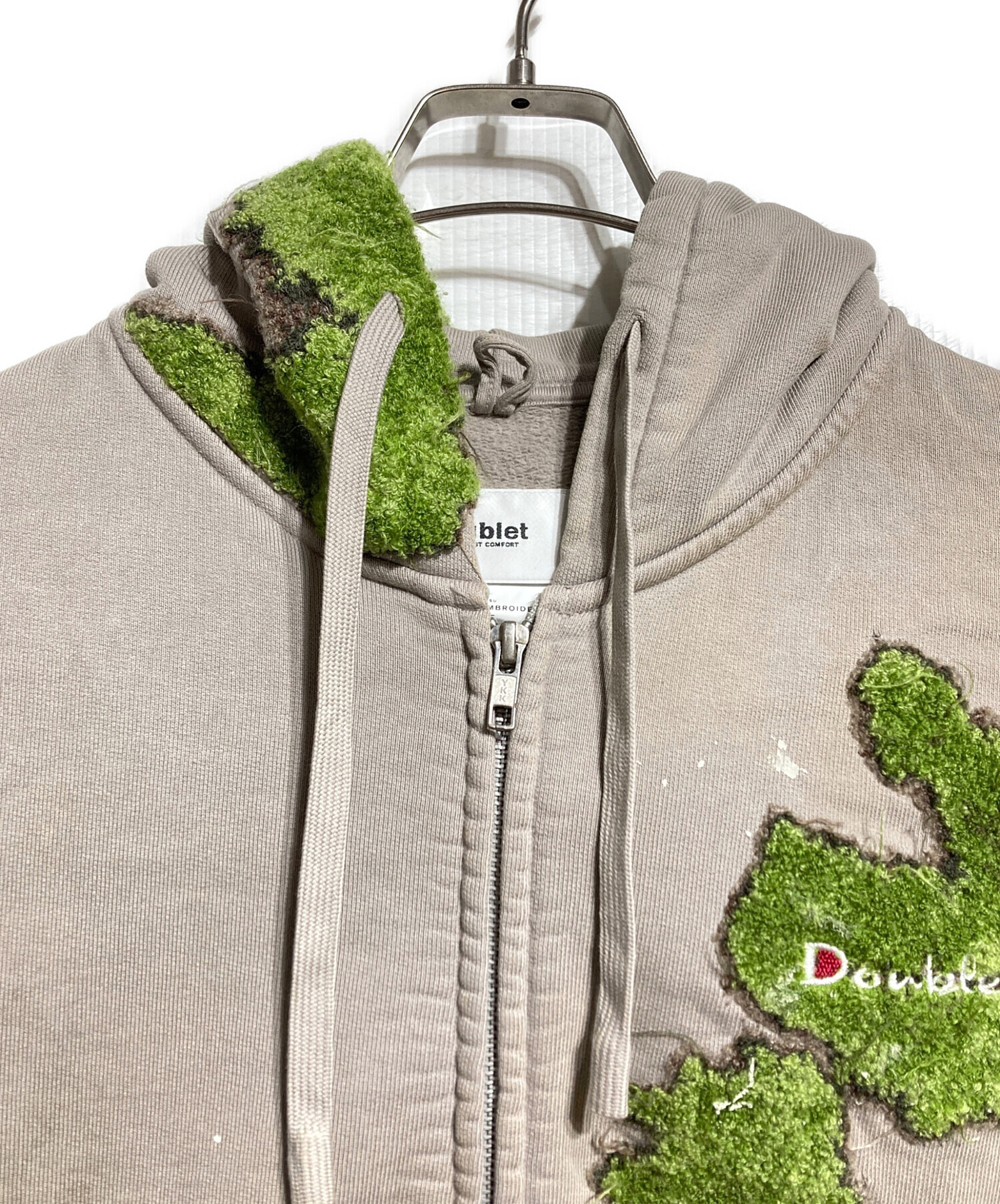 中古・古着通販】doublet (ダブレット) MOSS-GROWN EMBROIDERY HOODIE