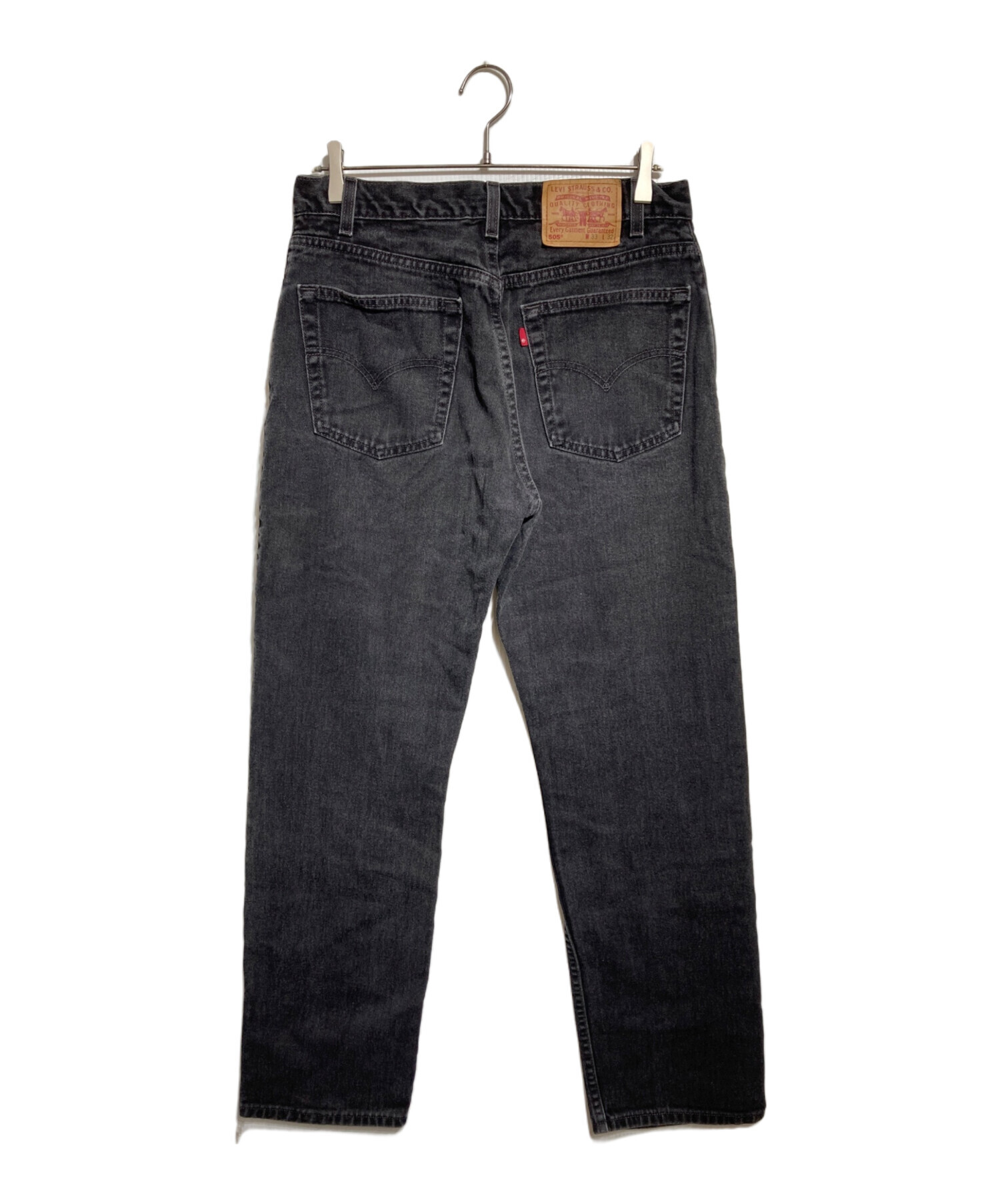 リーバイス ブラックデニム リメイク ウォレット 中古・古着通販】LEVI'S (リーバイス) 00'S 後染めブラックデニム