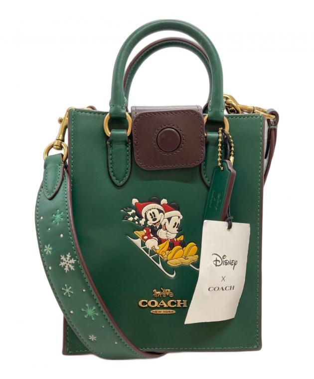 COACH コーチ ハドソン 2way A4ビジネスバッグ 肩掛け グリーン系 中古・古着通販】COACH (コーチ) DISNEY (ディズニー) 2WAYバッグ/BAG
