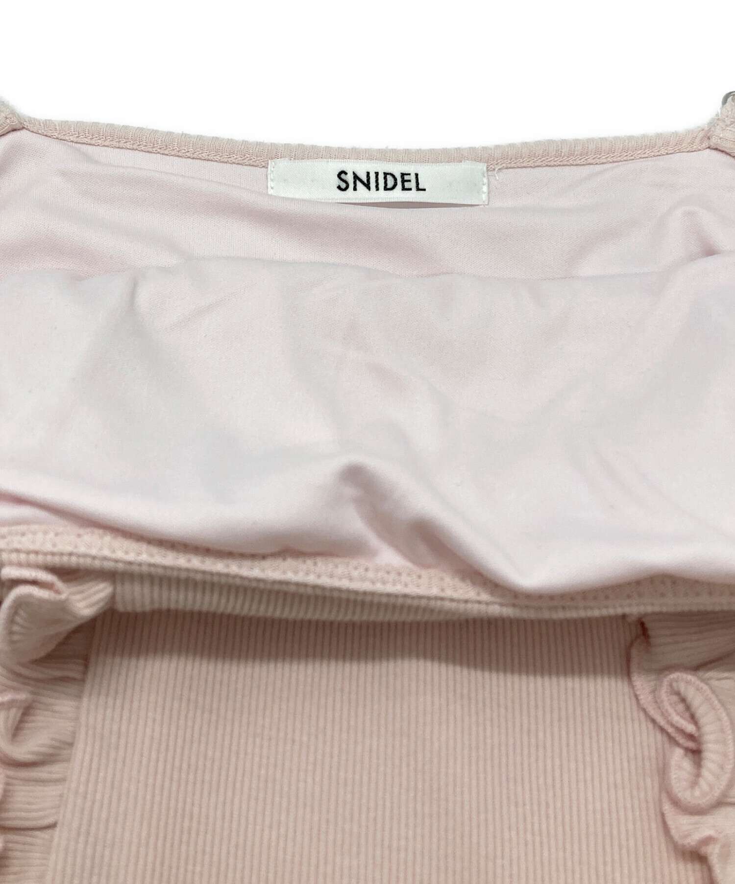 中古・古着通販】Snidel (スナイデル) フリルメローキャミワンピース