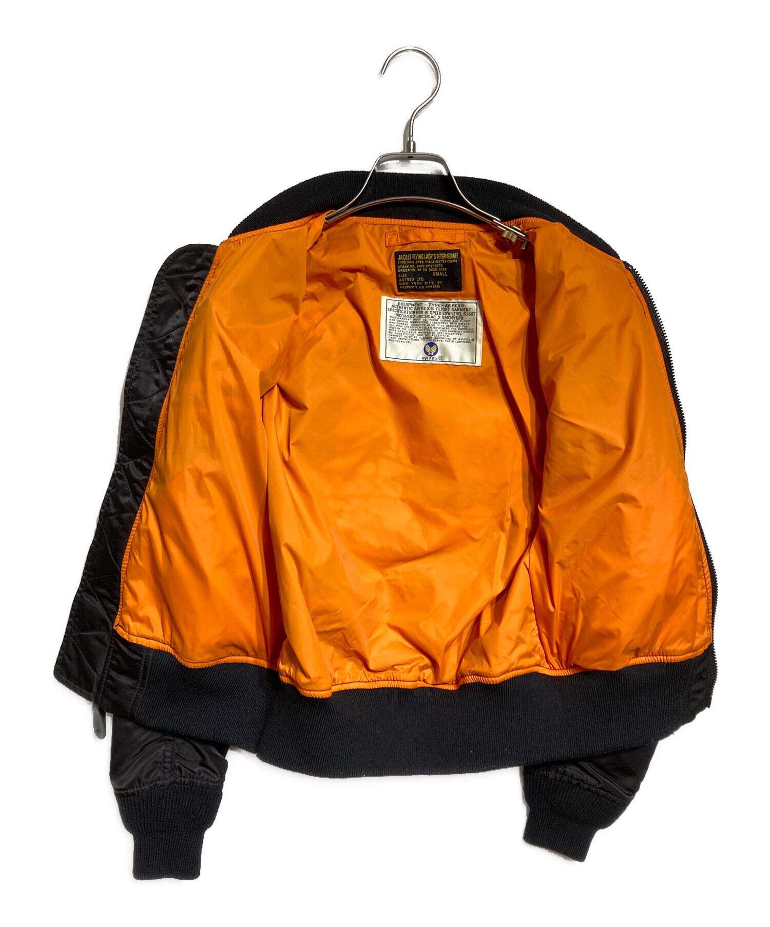 中古・古着通販】AVIREX (アヴィレックス) MA-1ジャケット ブラック