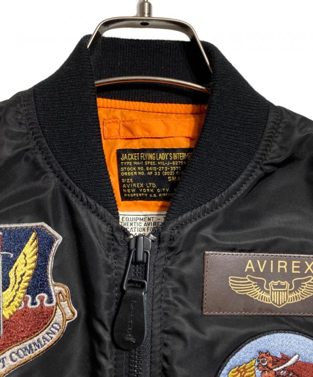 中古・古着通販】AVIREX (アヴィレックス) MA-1ジャケット ブラック