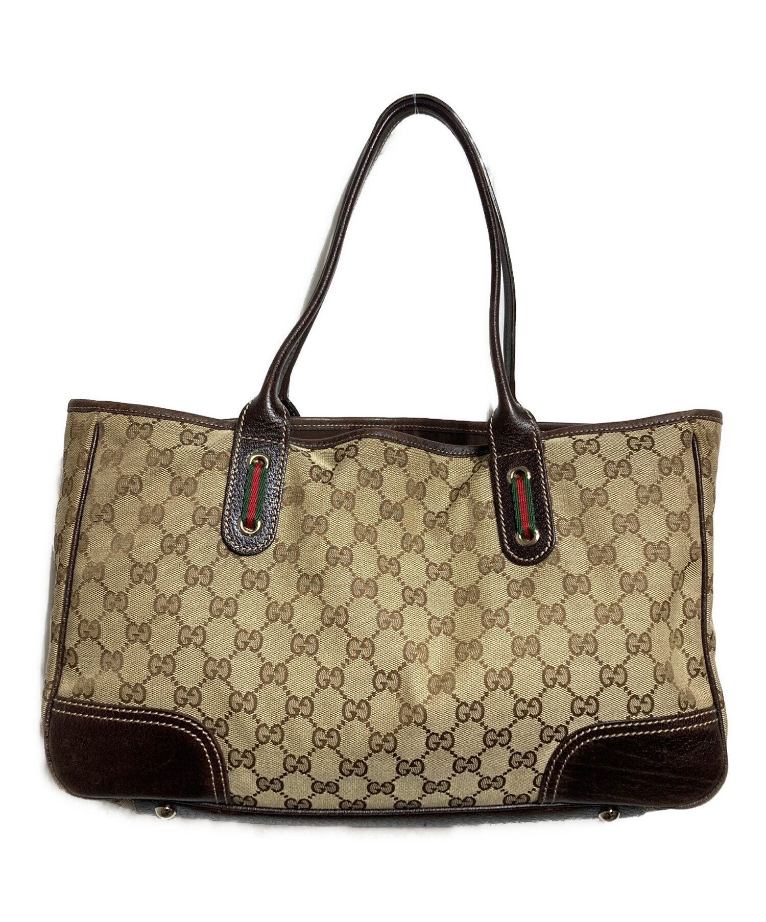 中古・古着通販】GUCCI (グッチ) GG柄 プリンシーライン トートバッグ