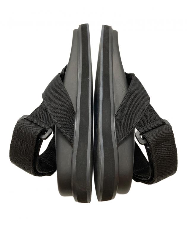 nagonstans ナゴンスタンス Velcro sandal サイズ 23 中古・古着通販】nagonstans (ナゴンスタンス) Tong Sandal ブラック