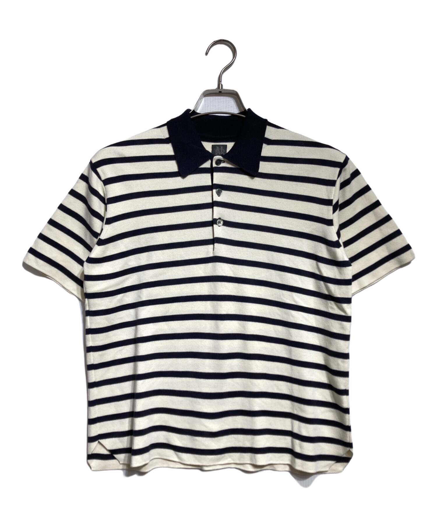 バトナー ニットポロ BATONER SOLID WOOL RIB POLO