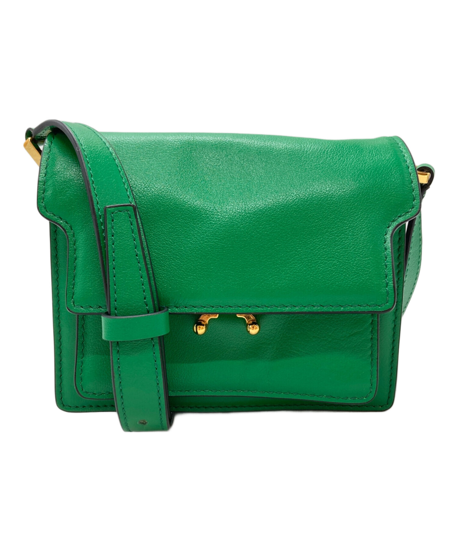 グリーン マルニ ミニハンド ショルダーバッグ【箱付き】 中古・古着通販】MARNI (マルニ) トランクソフトミニショルダーバッグ