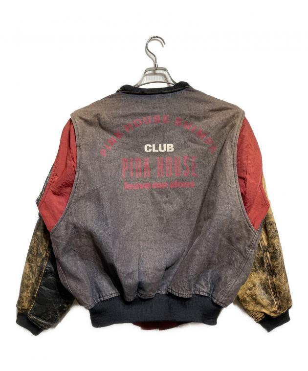 の*ち様 ピンクハウス　Gジャケット 未使用品(^^) 中古・古着通販】PINK HOUSE (ピンクハウス) レザー×デニムスタジャン