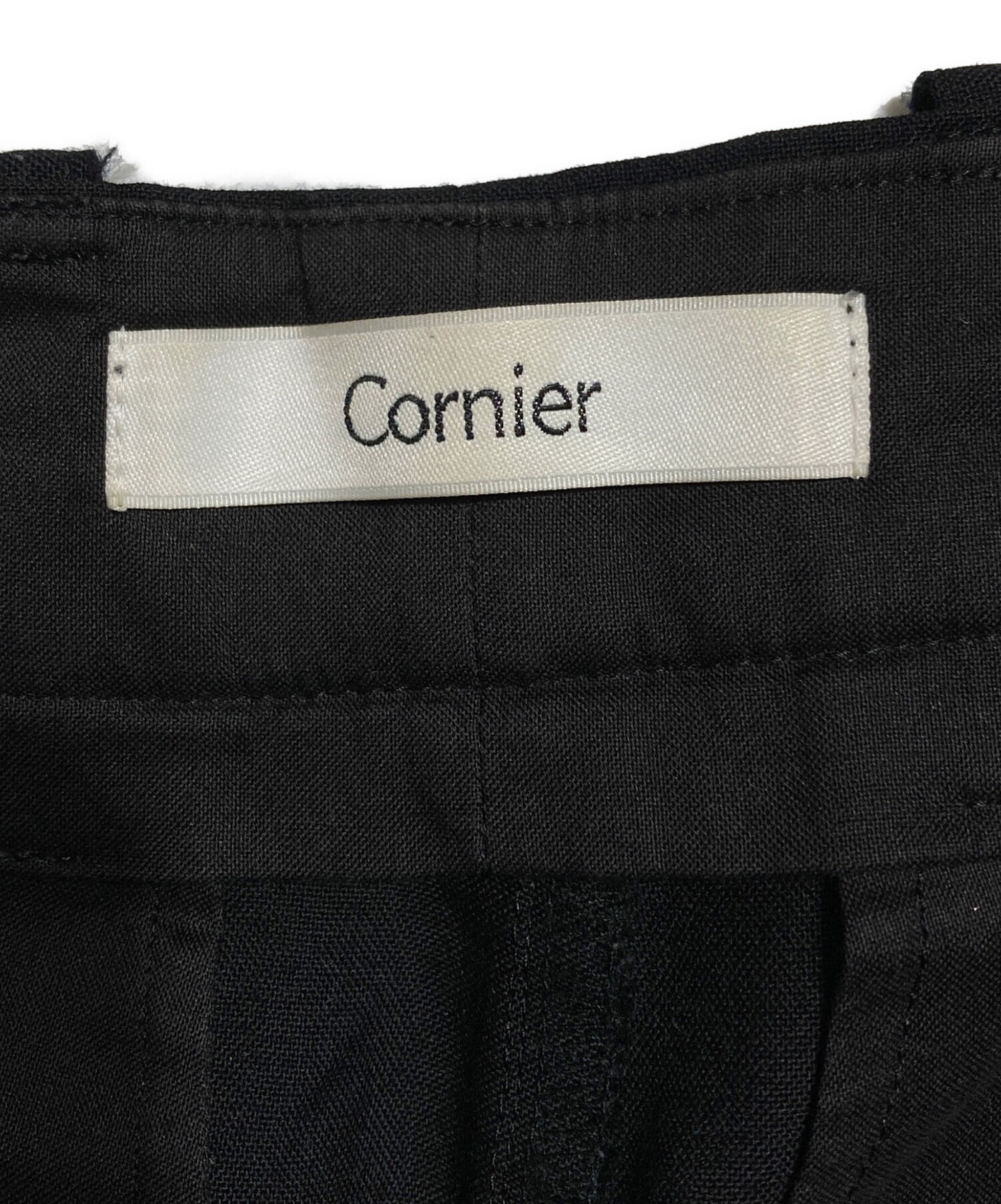 中古・古着通販】Cornier (コルニエ) ウールスラックス ブラック