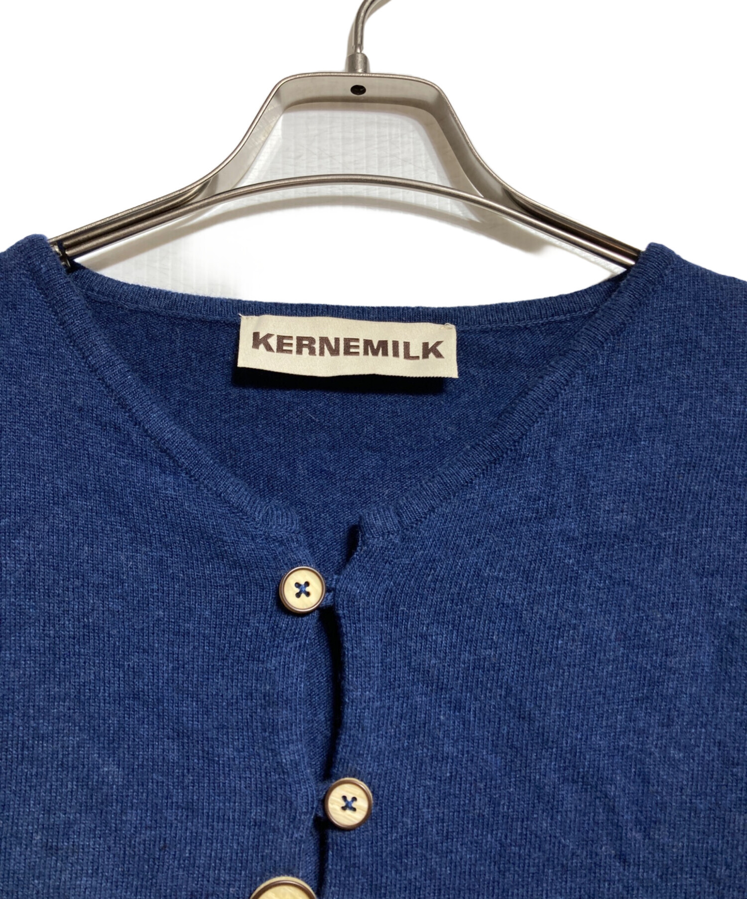 MARINA RINALDI カーディガン L 黒xベージュ(ストライプ) 【古着】【中古】 中古・古着通販】KERNEMILK (カーネミルク) Caroline Cardigan