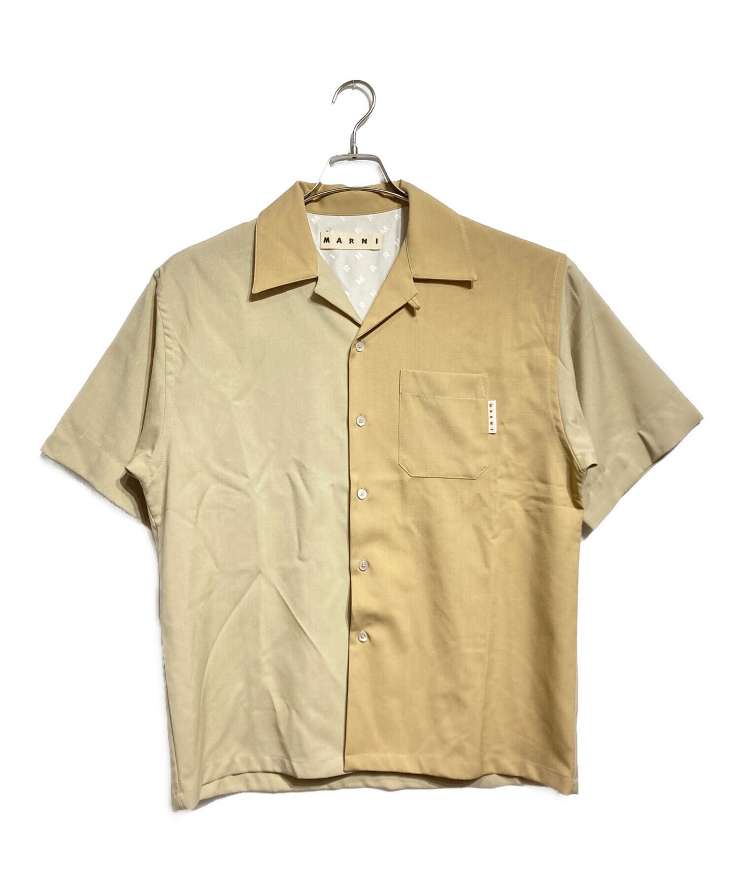 中古・古着通販】MARNI (マルニ) MA BOWLING SHIRT ベージュ サイズ:46