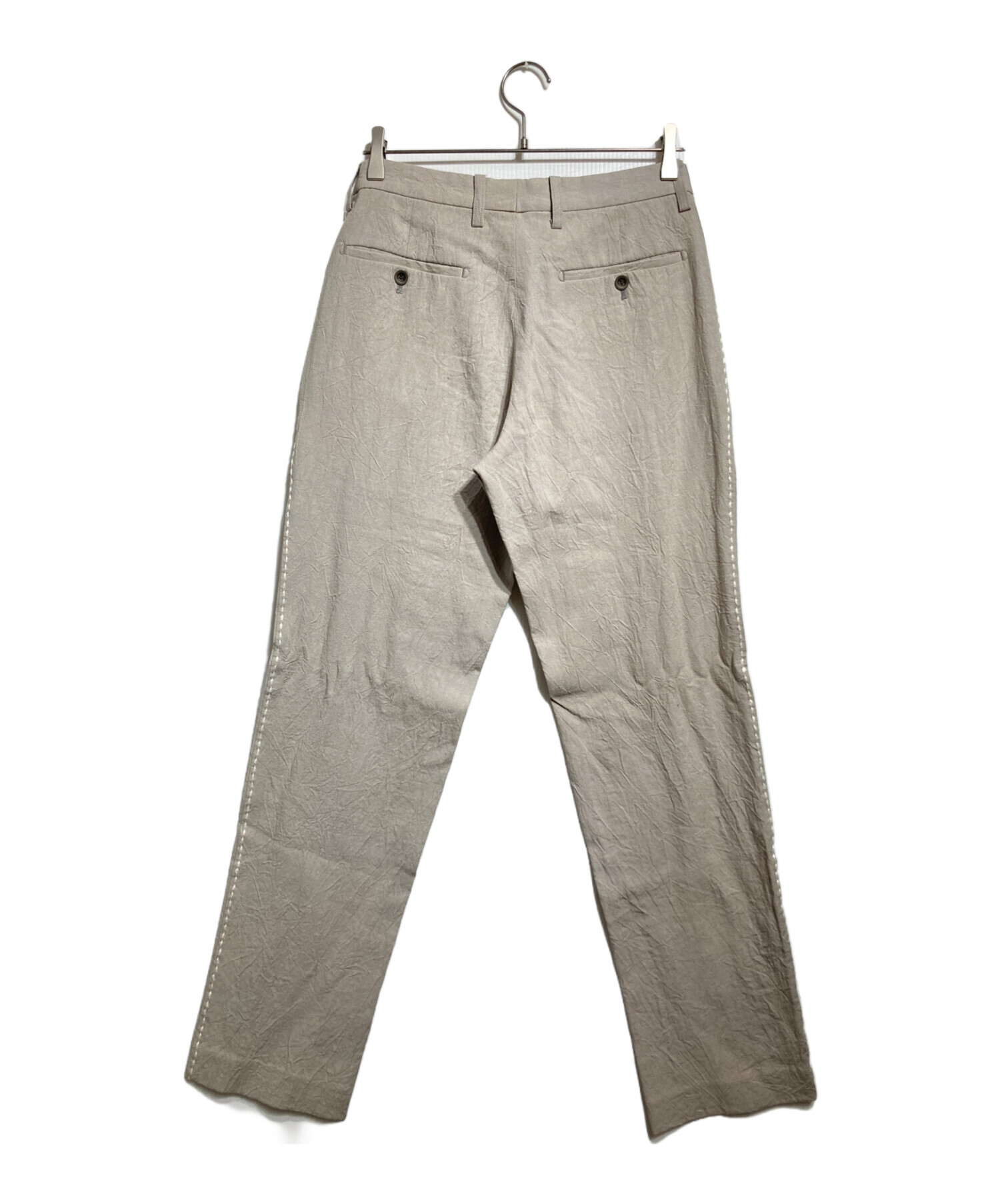 ■美品■ISSEY MIYAKE イッセイミヤケ パンツ サイズ3 サイドタック ジグザグステッチ ブランド古着【中古】20260608/RA9692 中古・古着通販】ISSEY MIYAKE (イッセイミヤケ) ステッチデザイン