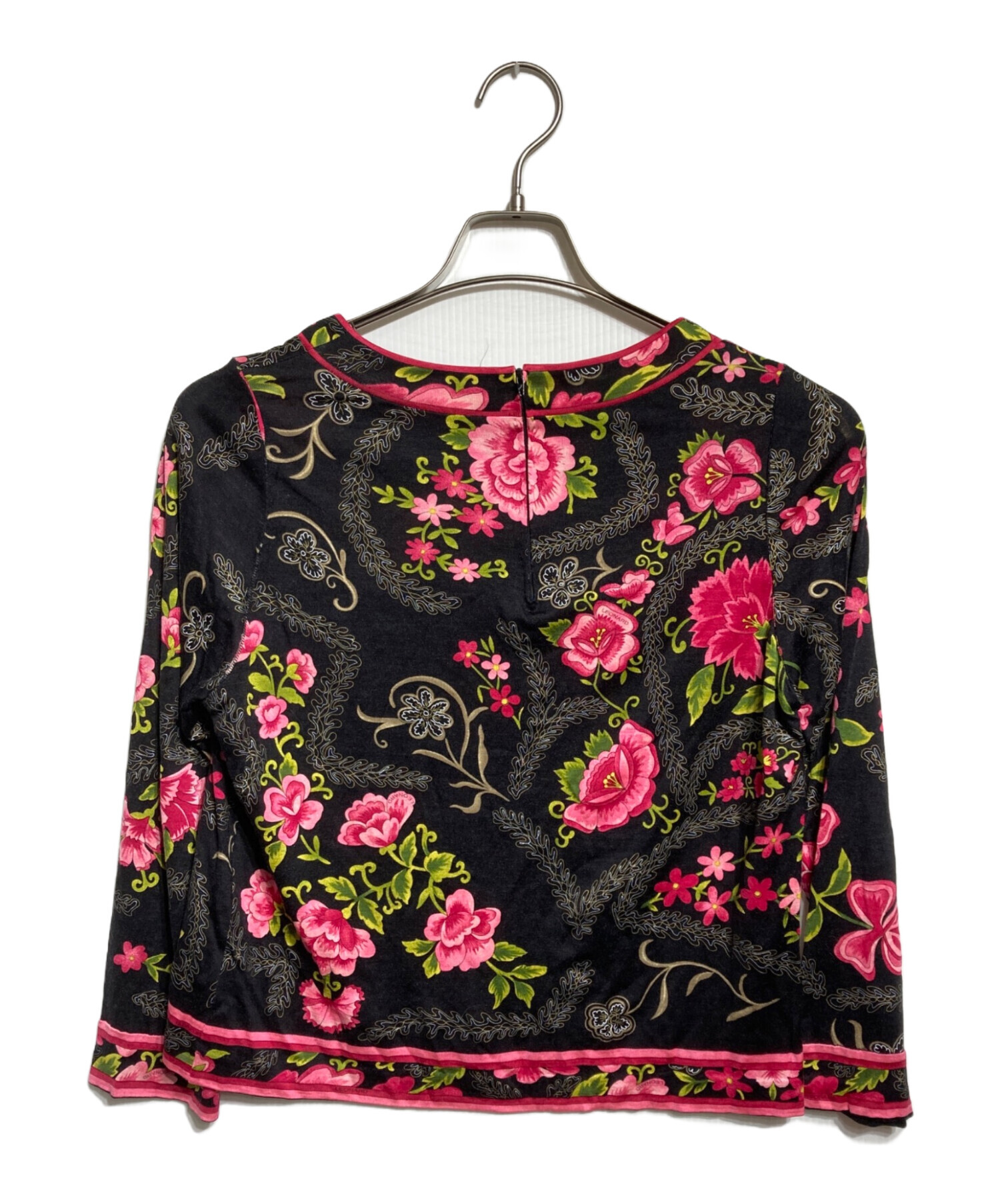 T132 新品未使用 M レオナール 花柄 シアー 総柄 カットソー レディース 中古・古着通販】LEONARD FASHION (レオナールファッション) 花柄