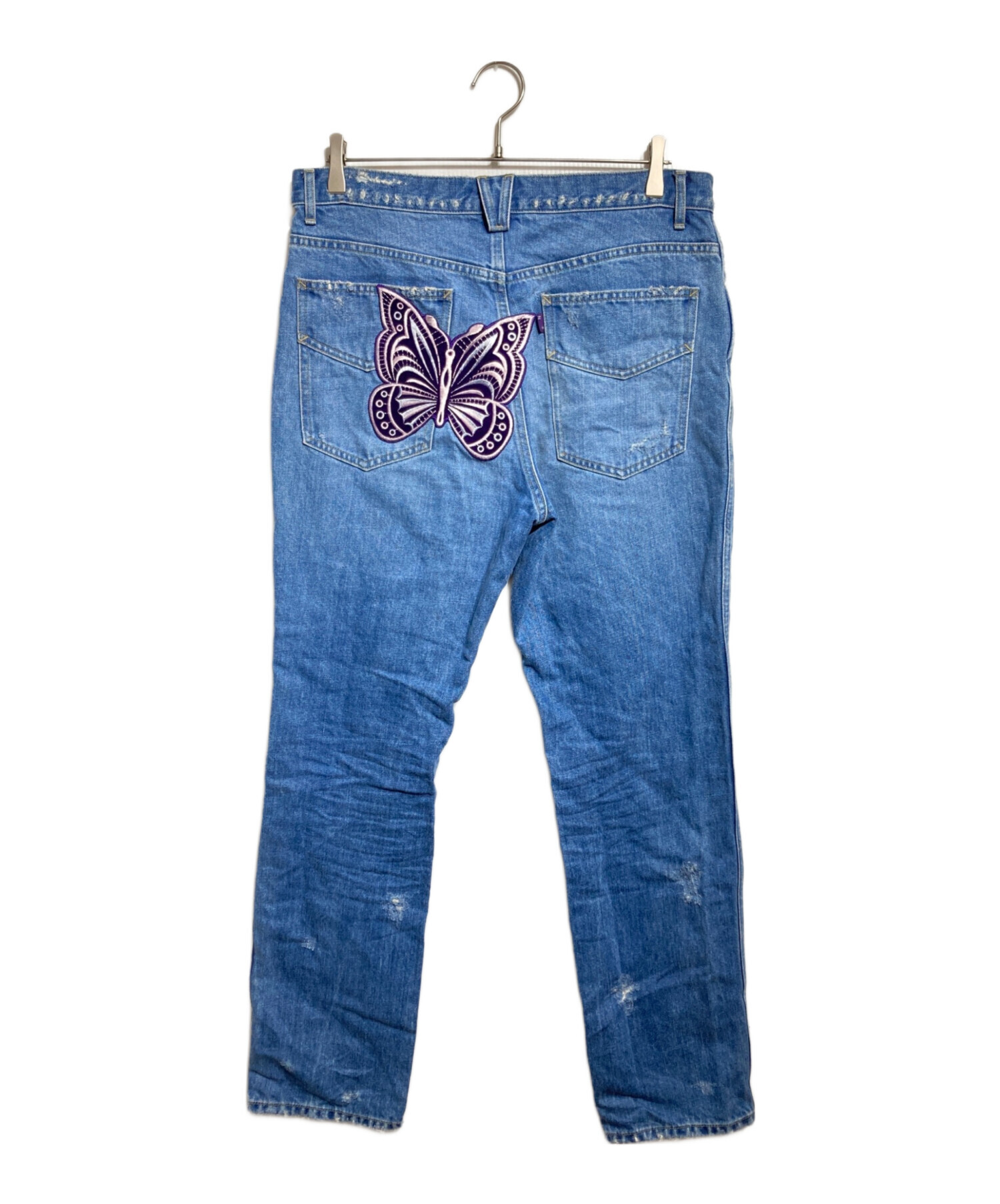 デニム+ジーンズ Needles Papillon Patches Straight Jean 中古・古着通販】Needles (ニードルズ) ASSORTED PATCHES STRAIGHT