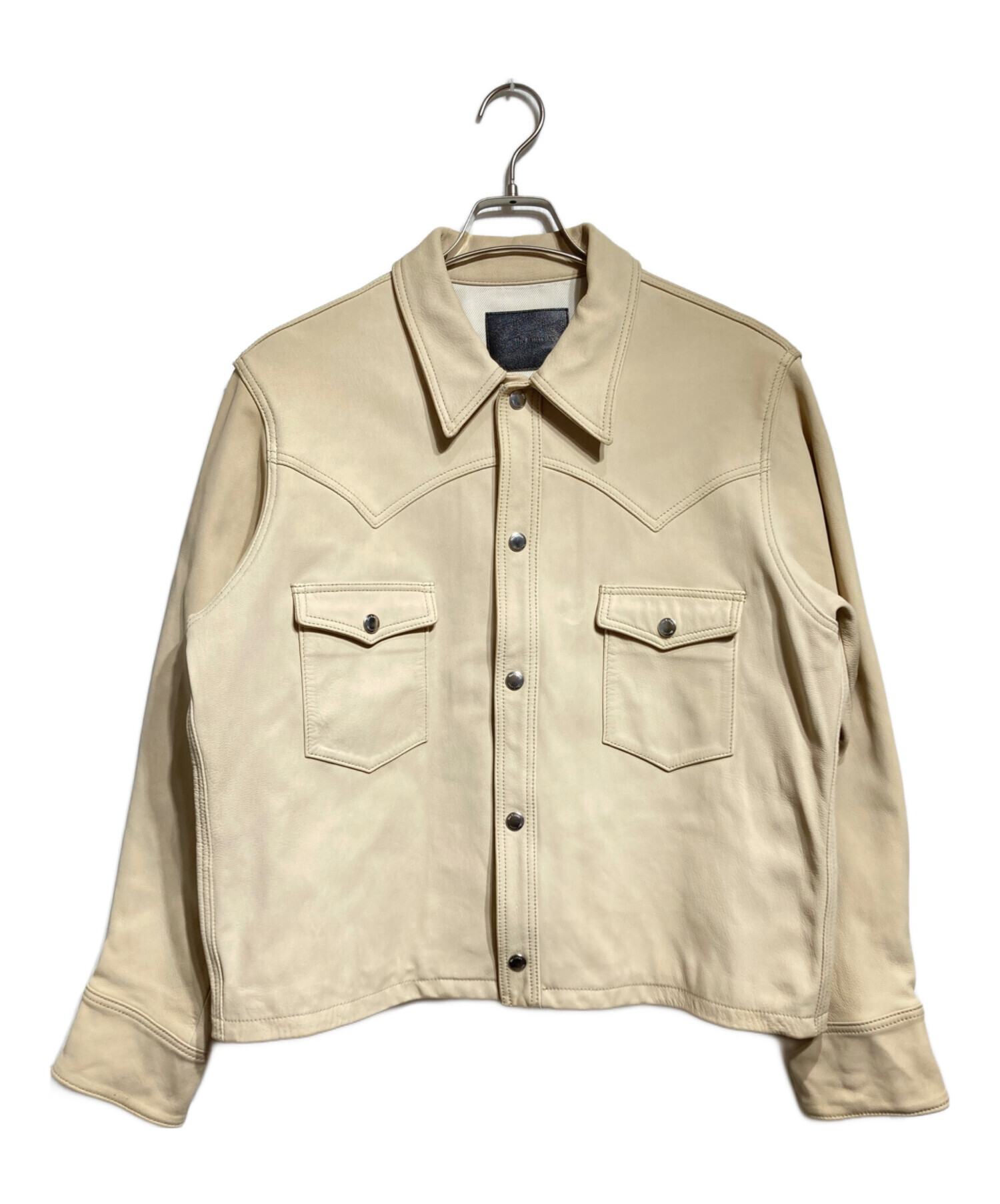 ★本日売り切り！★THE letters ウエスタンレザーショートジャケット 中古・古着通販】The Letters (レターズ) WESTERN SHORT GOAT SKIN