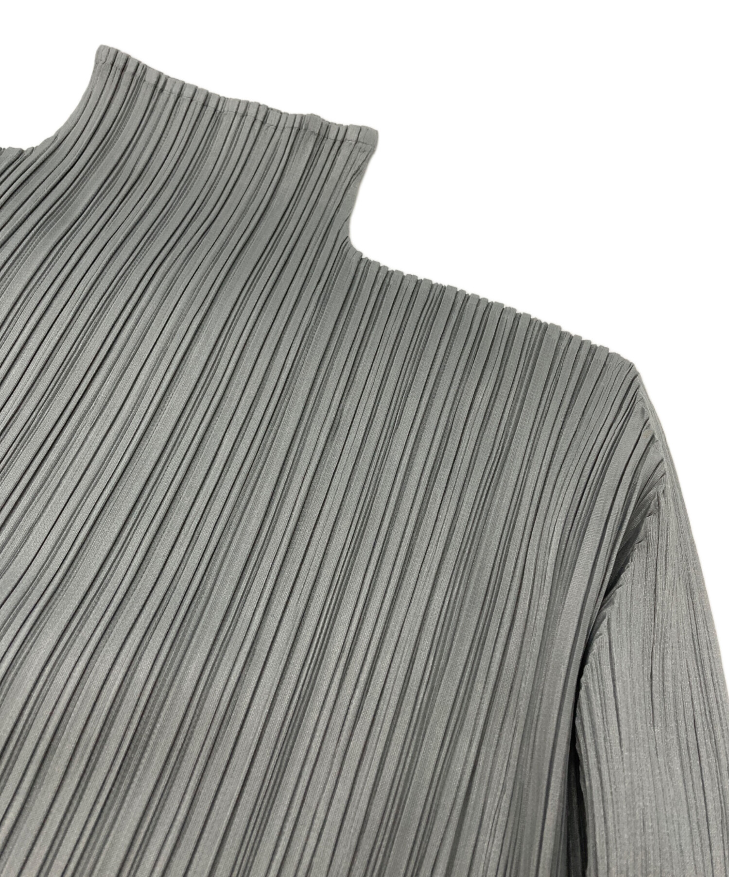 ISSEY MIYAKE プリーツ ハイネック 長袖 カットソー PLEATS PLEASE
