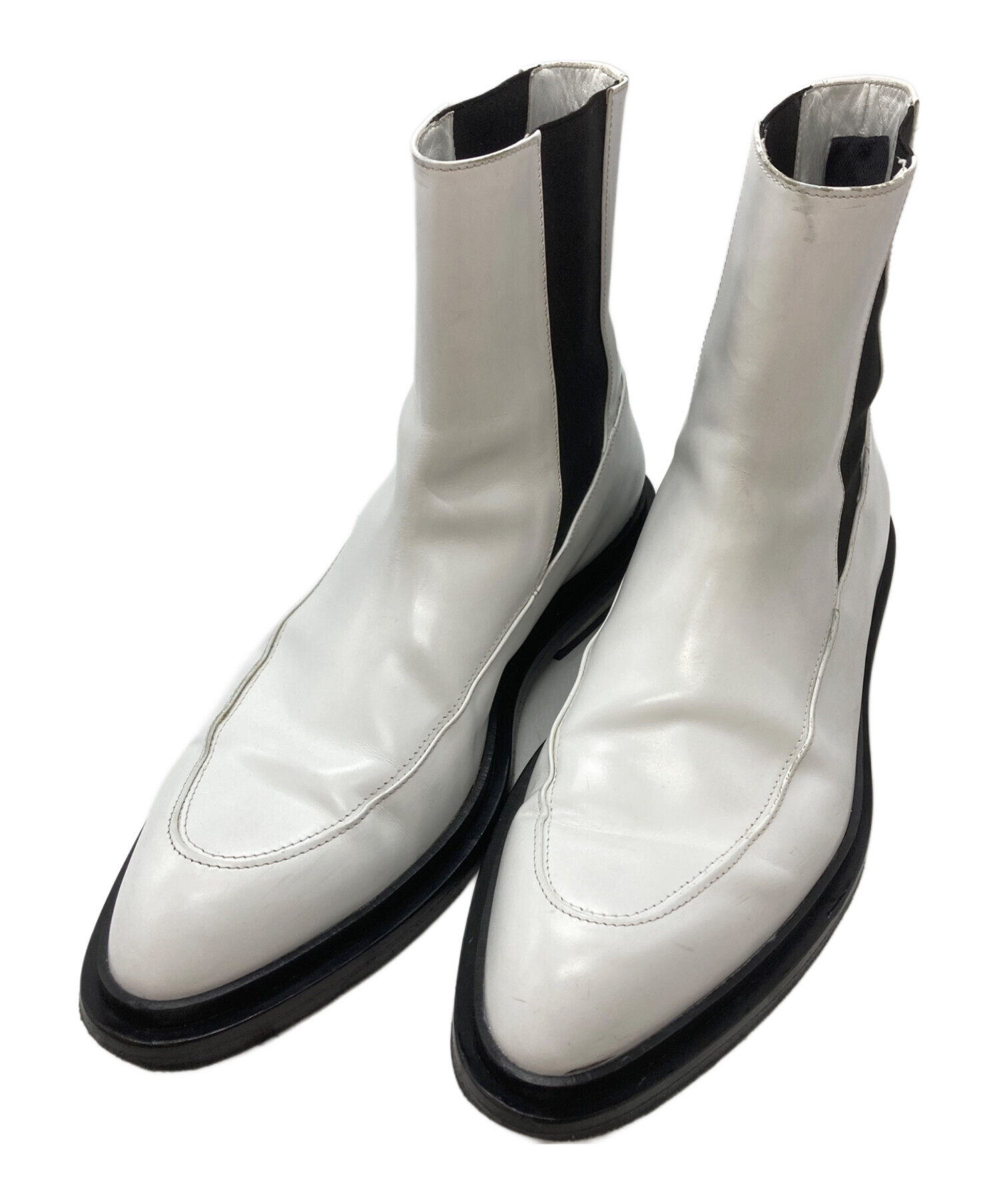 JIL SANDER ジルサンダー サイドゴアブーツシ サイズ10 中古・古着通販】JIL SANDER (ジルサンダー) メタルヒールサイドゴア