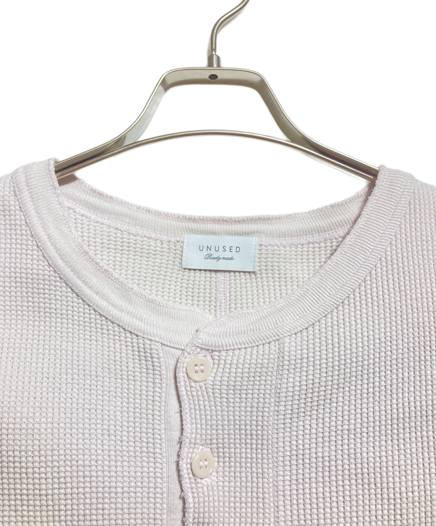 USED アンユーズド PULLOVER SHIRT 3サイズ 中古・古着通販】UNUSED (アンユーズド) LONG SLEEVE HENRY WAFFLE T