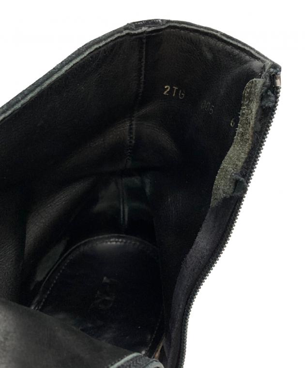 中古・古着通販】PRADA (プラダ) スエードジップアップブーツ ブラック