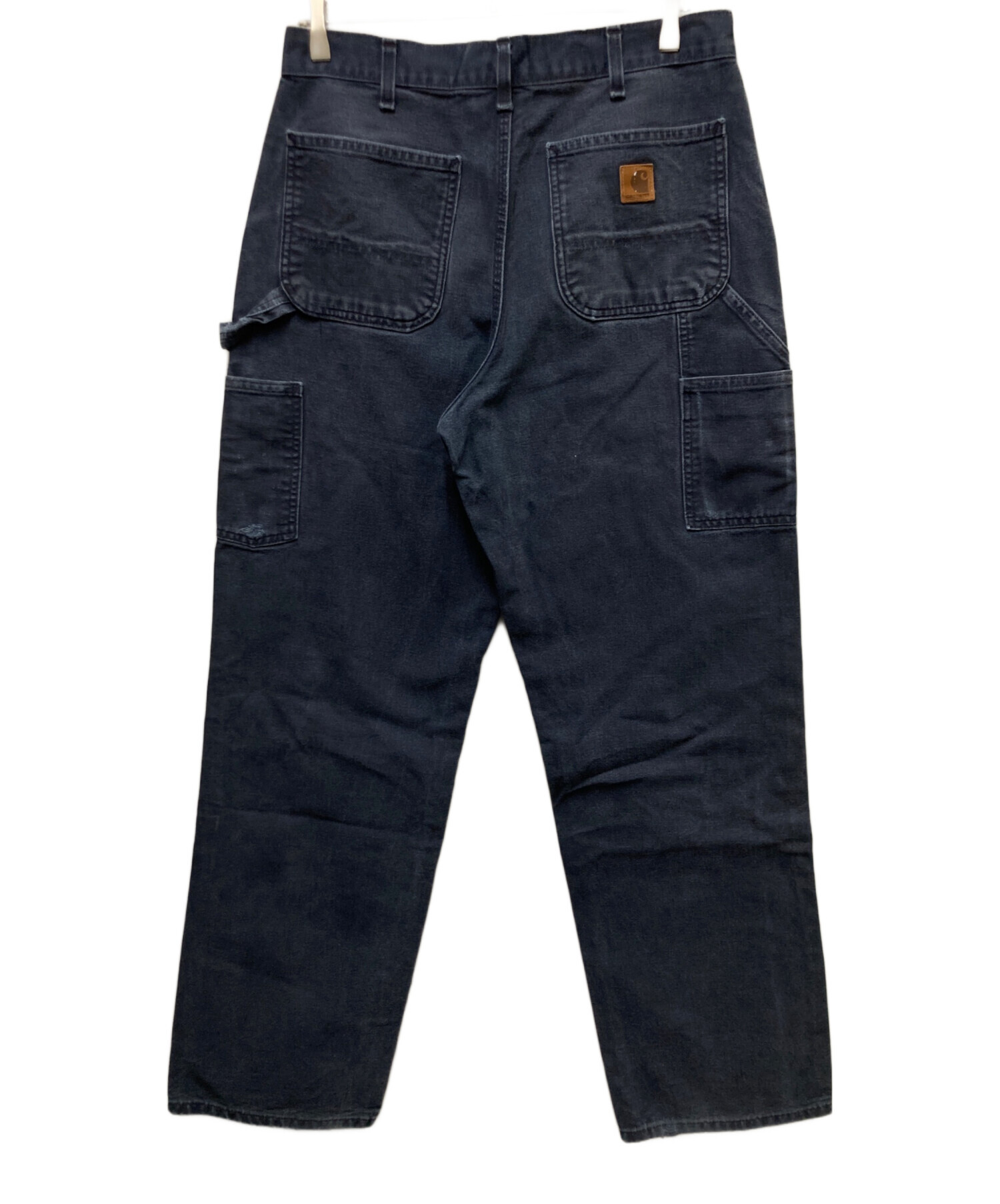 極太フェード激渋カーハートダックペインターパンツPTB青グレーW40ルーズバギー 中古・古着通販】CarHartt (カーハート) ダックペインターパンツ
