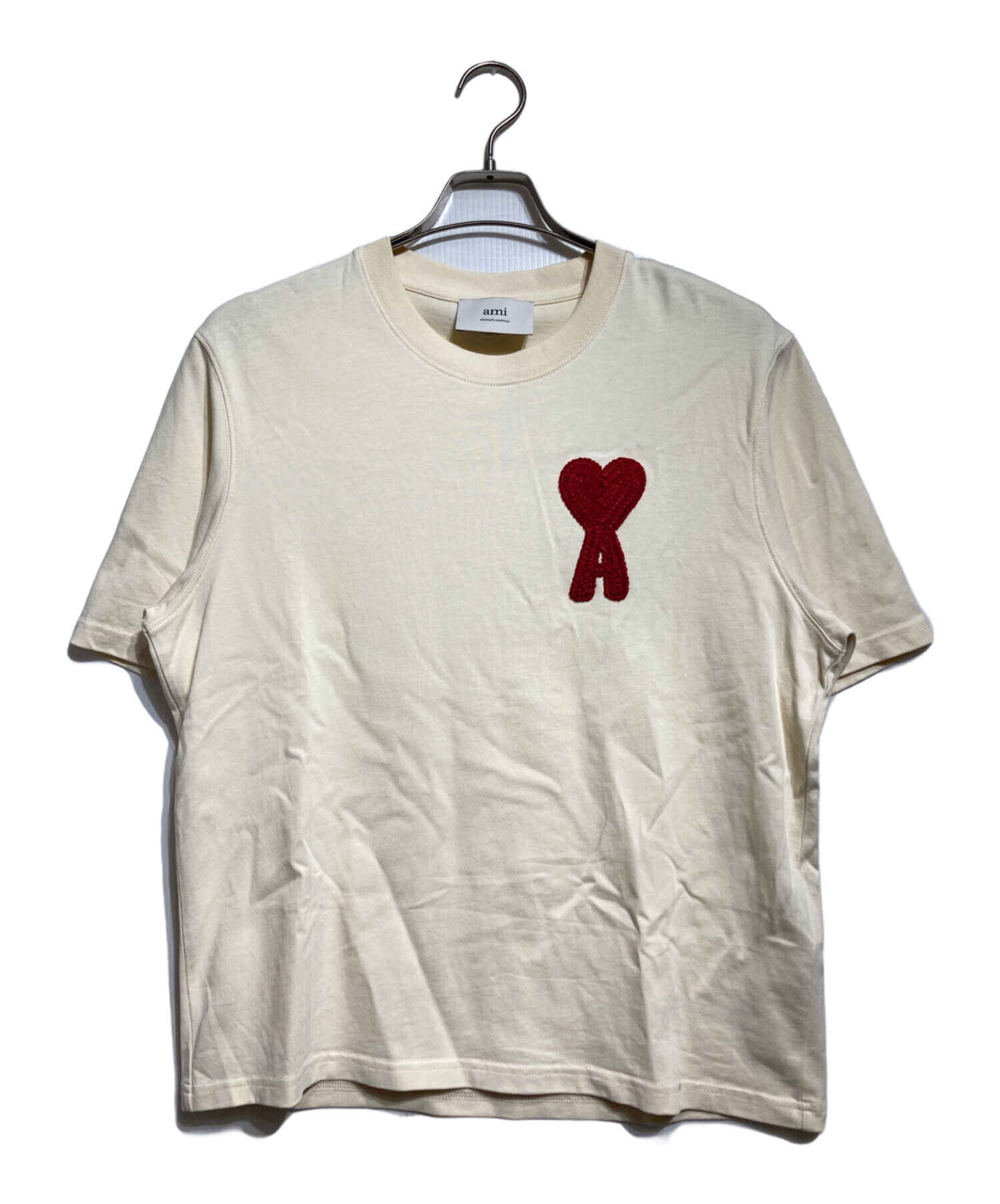 AMI PARIS Tシャツ ハートロゴ 半袖 中古・古着通販】AMI PARIS (アミ パリス) ハートロゴTシャツ/Heart