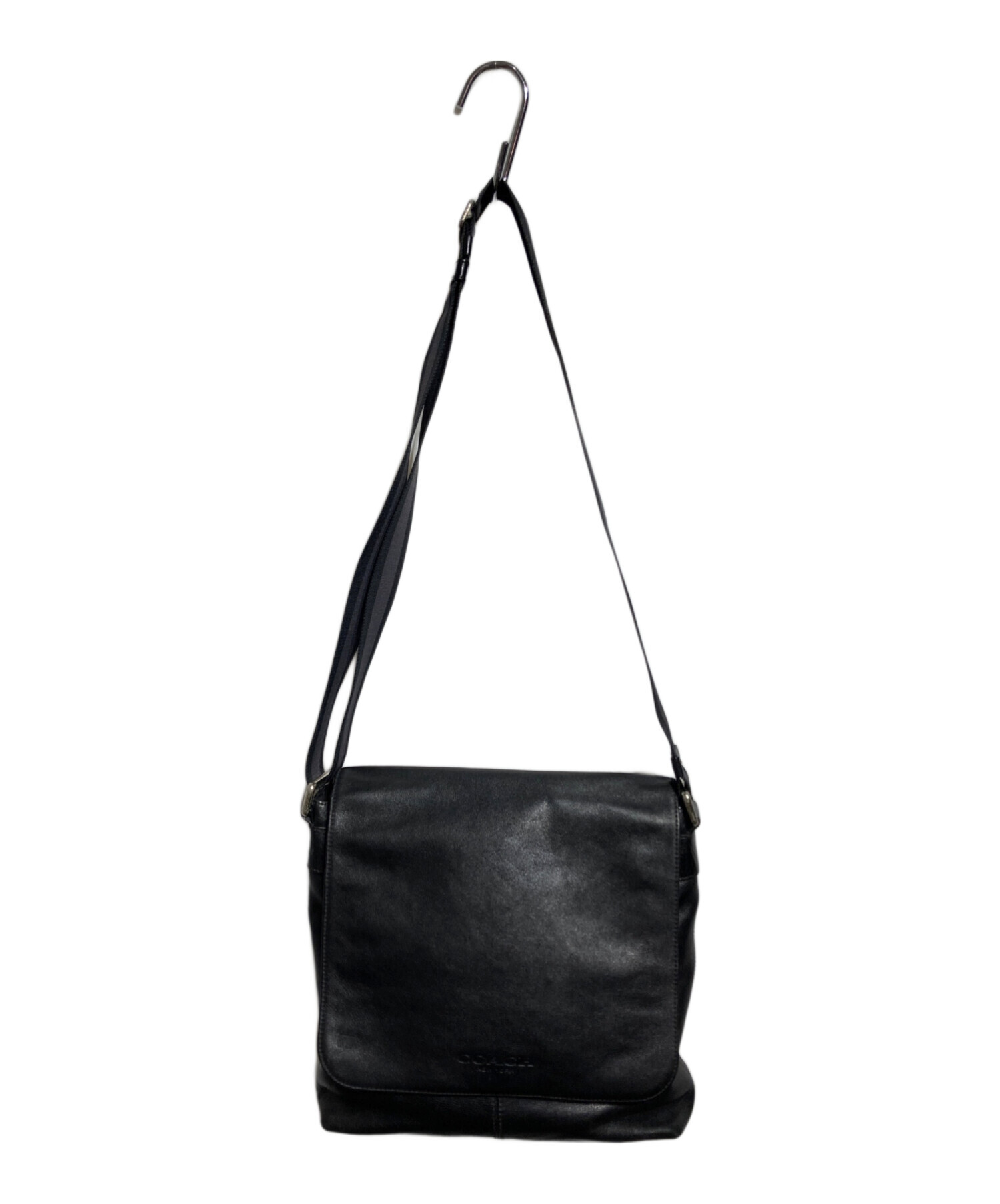 中古・古着通販】COACH (コーチ) レザーショルダーバッグ/Leather 