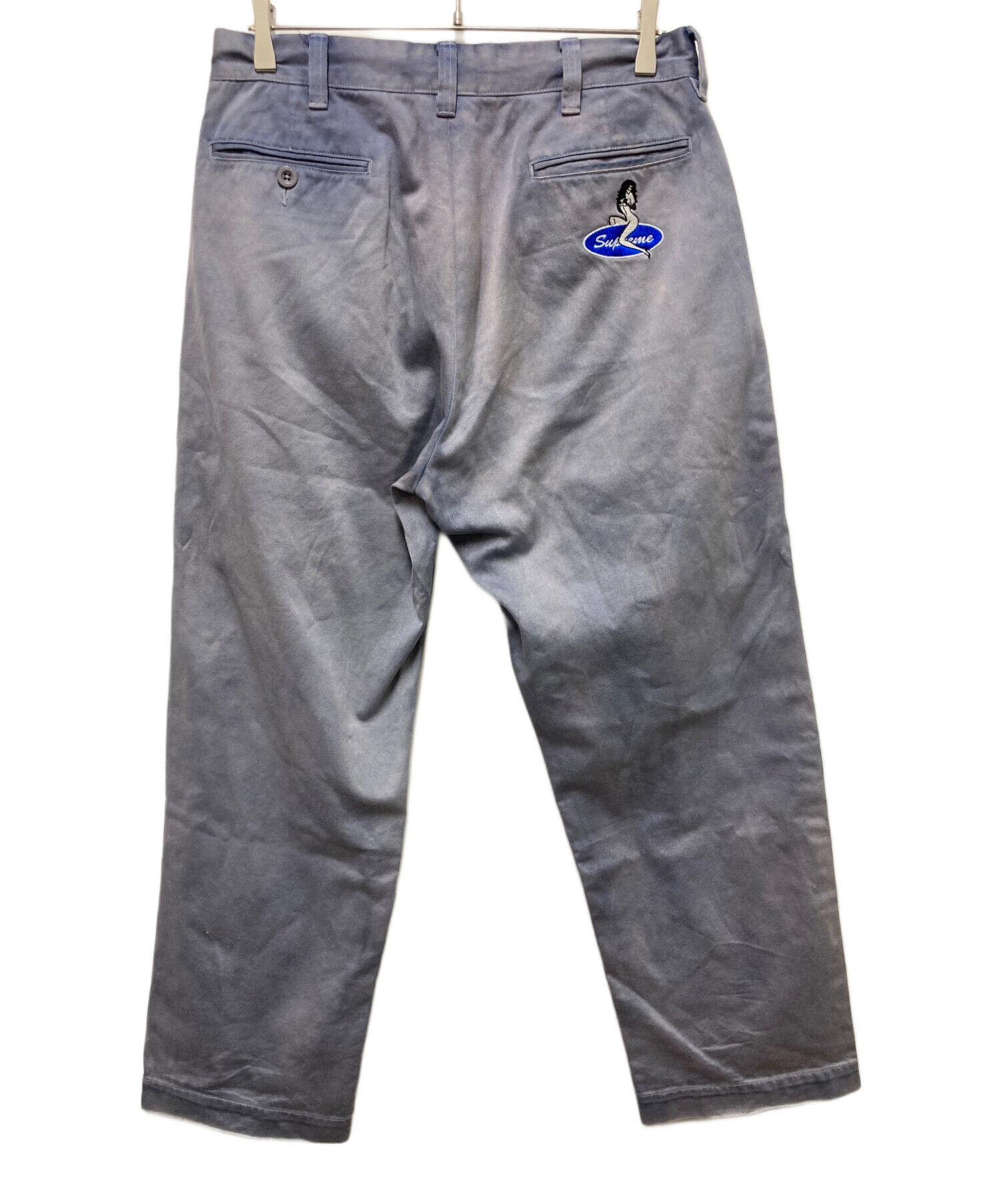 Supreme シュプリーム チノパン サイズ30 グレー コットン混 中古・古着通販】Supreme (シュプリーム) Pin Up Chino Pant ネイビー