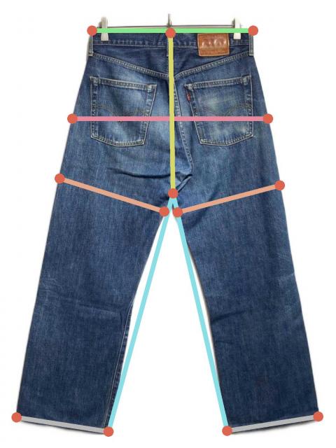 中古・古着通販】LEVI'S (リーバイス) 90s 復刻503BXXデニムパンツ