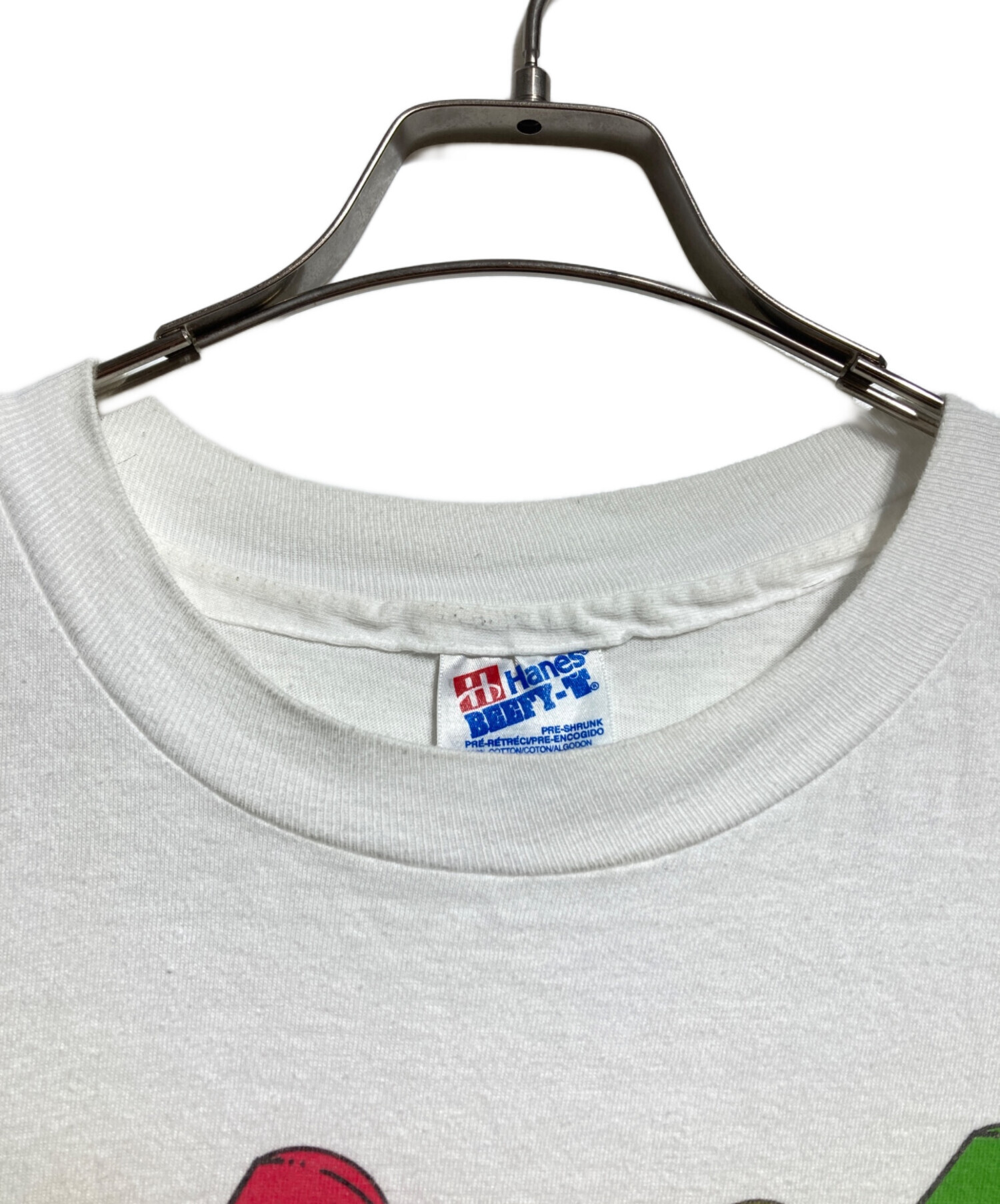 中古・古着通販】Hanes (ヘインズ) 90sプリントTシャツ ホワイト
