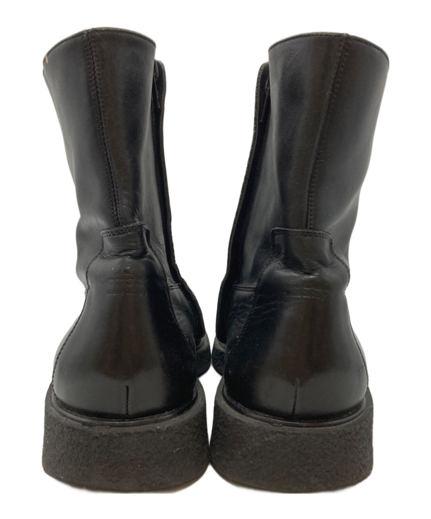 GUCCI ピッグレザー サイドジップブーツ 39 1/2E 黒　イタリア製 GUCCI ピッグレザー サイドジップブーツ 39 1/2E 黒 イタリア製 GUCCI