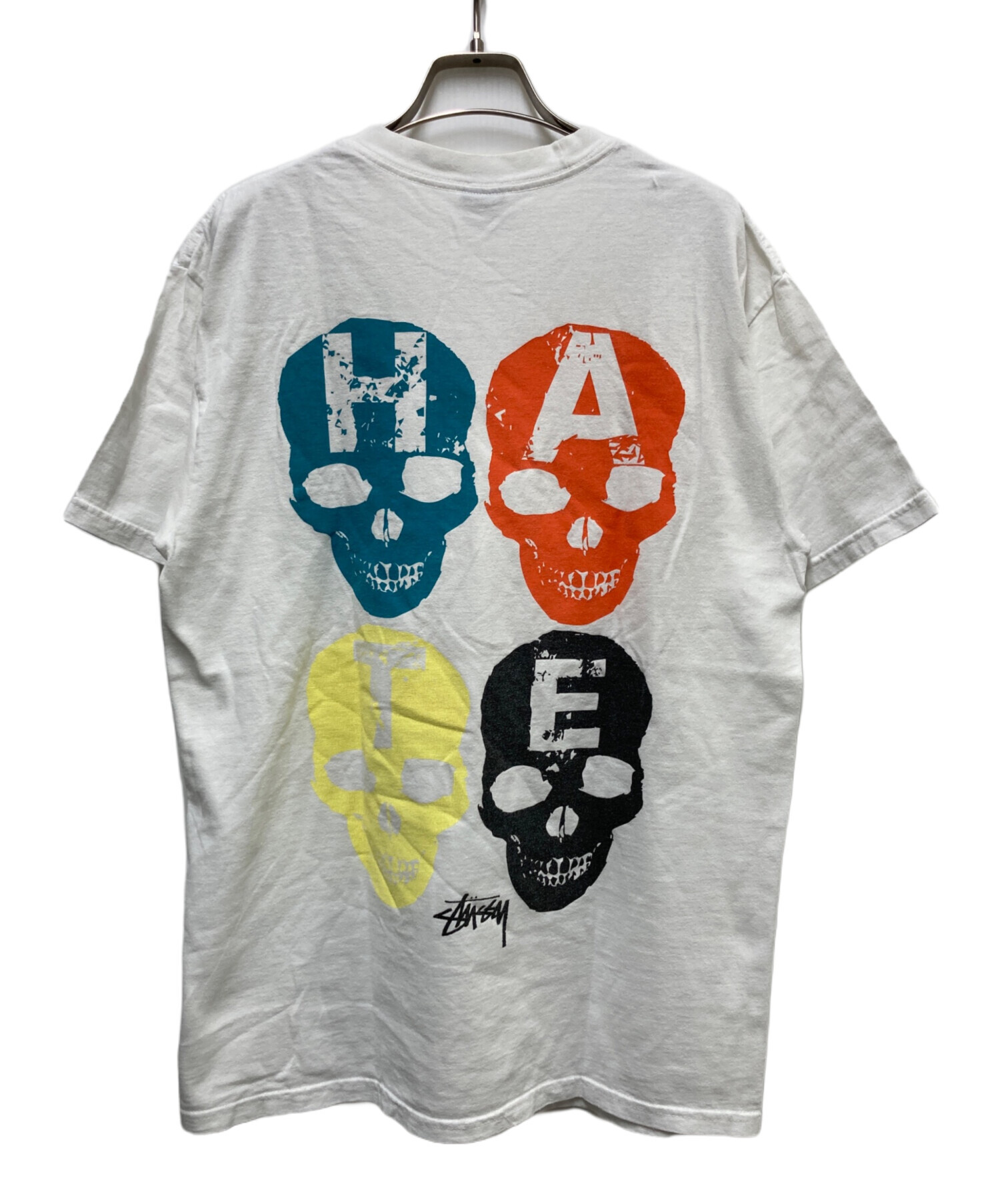中古・古着通販】stussy (ステューシー) 00's LOVE SCULL プリントT
