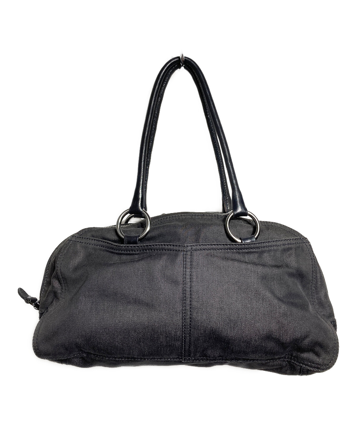 中古・古着通販】PRADA (プラダ) キャンバス×レザー切替ミニボストン