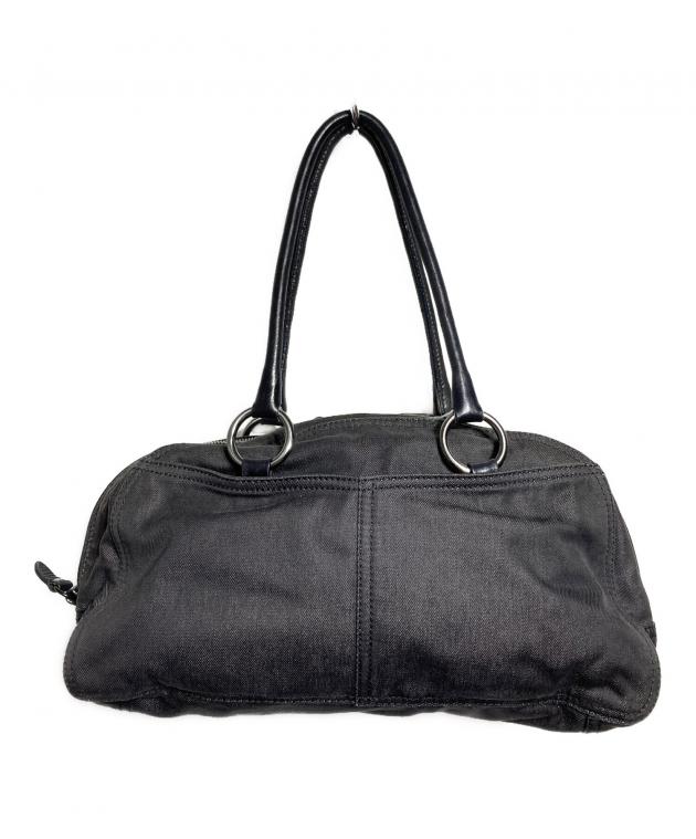 中古・古着通販】PRADA (プラダ) キャンバス×レザー切替ミニボストン 