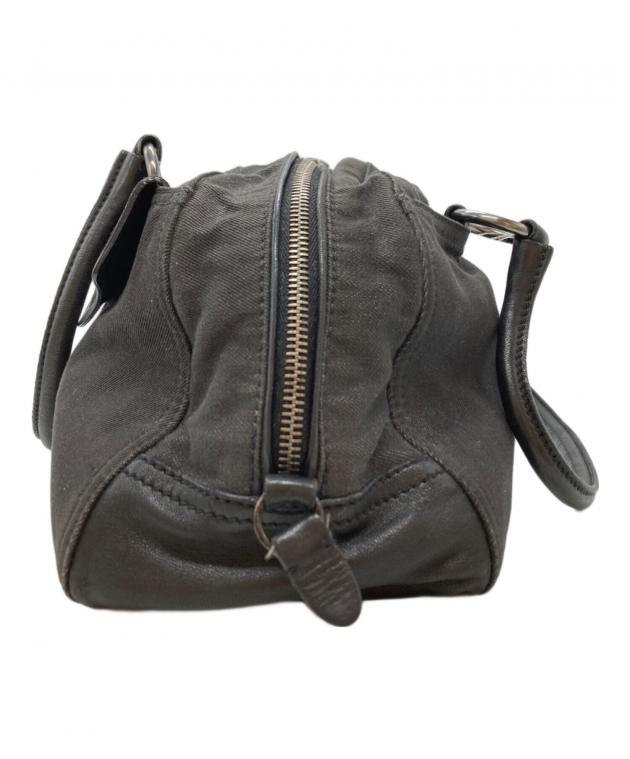 中古・古着通販】PRADA (プラダ) キャンバス×レザー切替ミニボストン