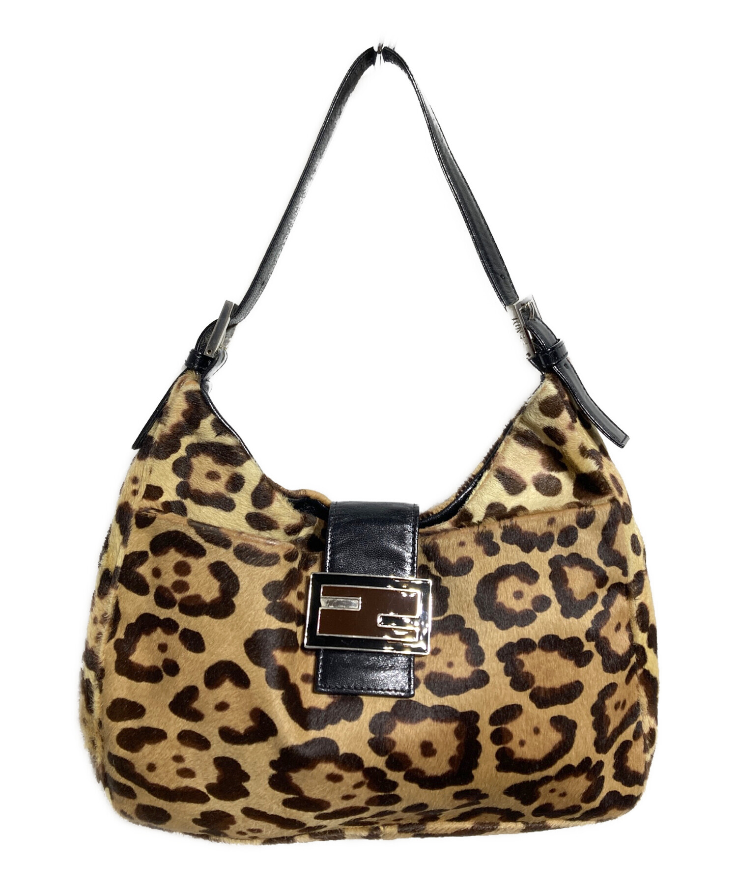 FENDI アニマル柄 ハラコ ショルダーバッグ 中古・古着通販】FENDI (フェンディ) ハラコワンショルダーショルダー