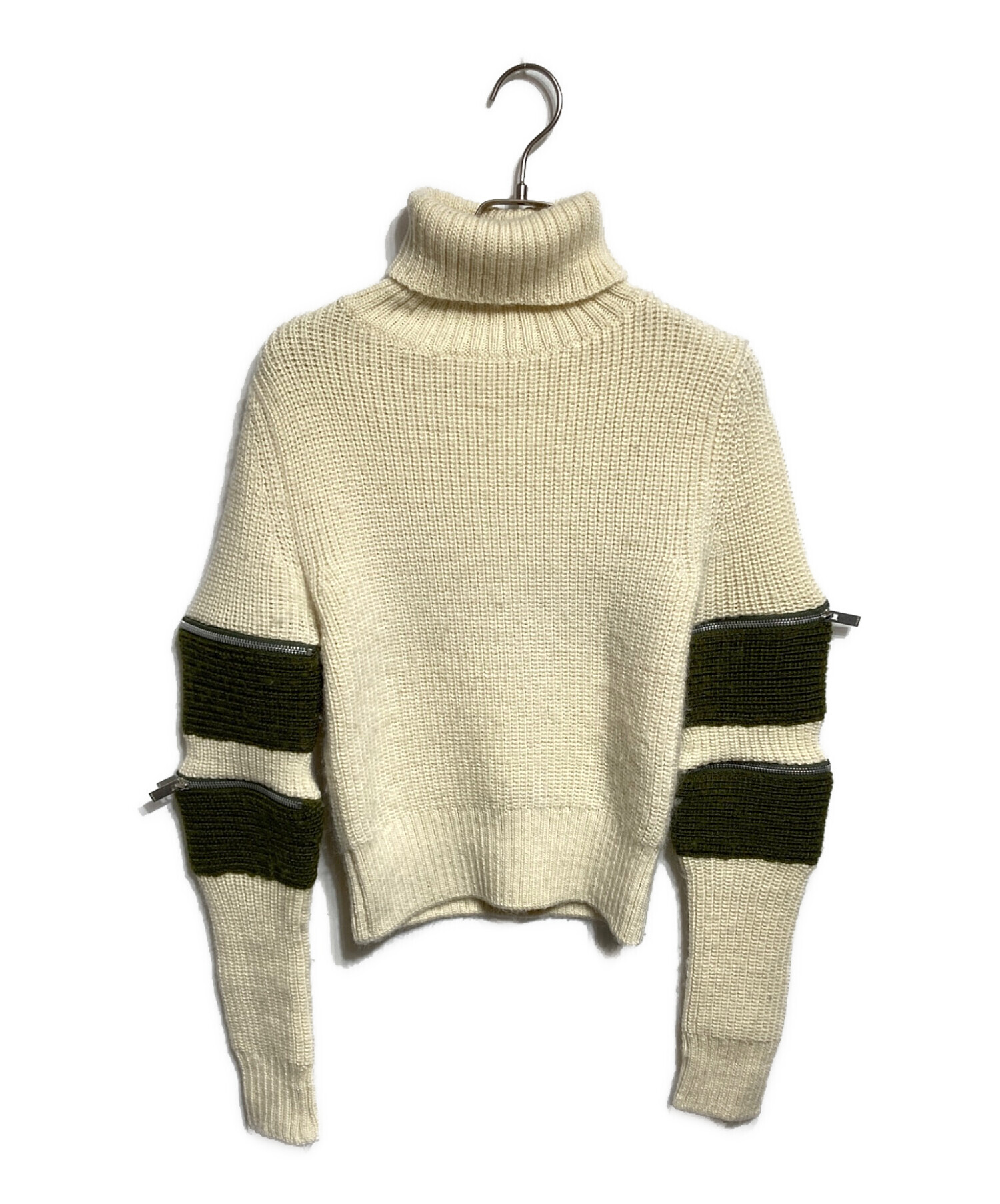 中古・古着通販】sacai (サカイ) Wool Zip Sleeve Turtleneck/ウール