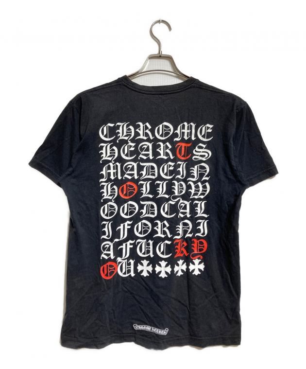 中古・古着通販】CHROME HEARTS (クロムハーツ) バックプリント総ロゴT